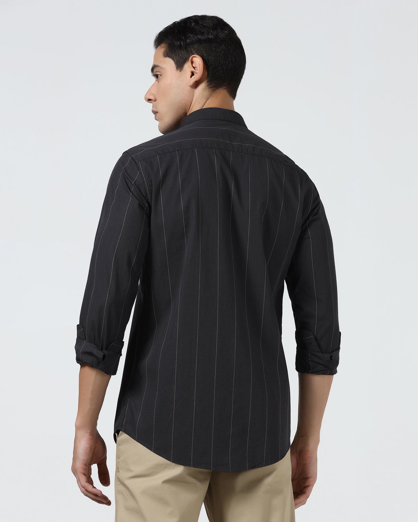 Black Stripe Shirt - Ovlon