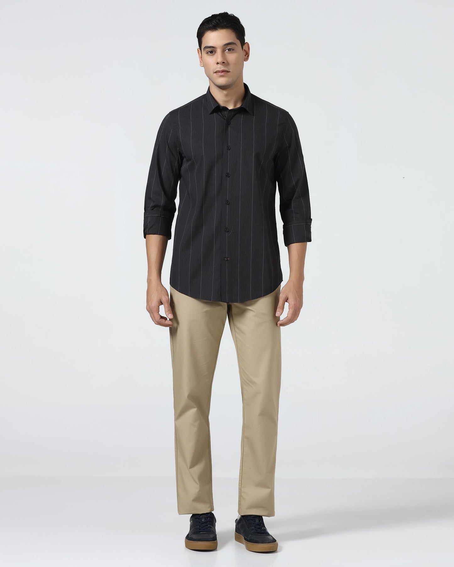 Black Stripe Shirt - Ovlon