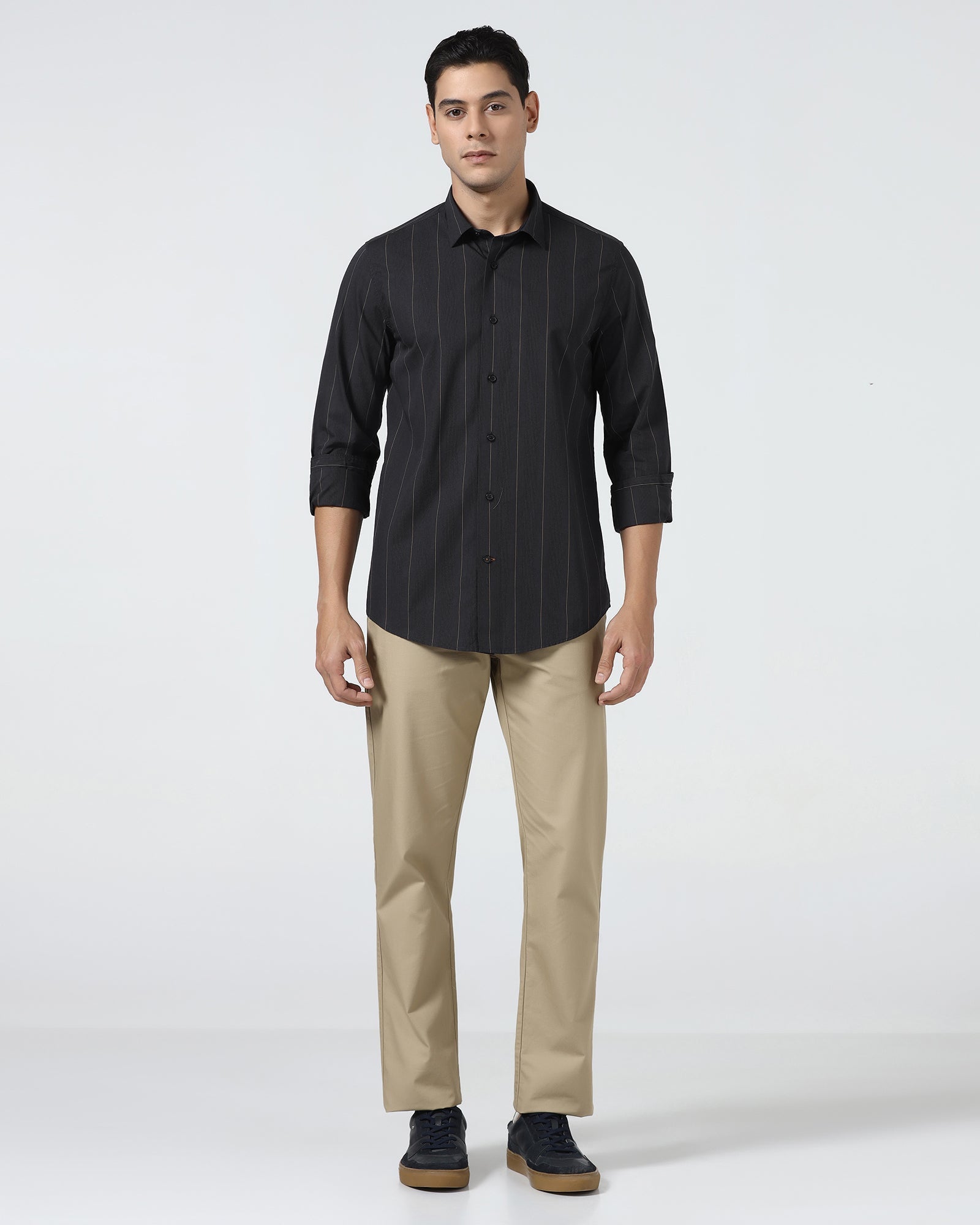 Black Stripe Shirt - Ovlon