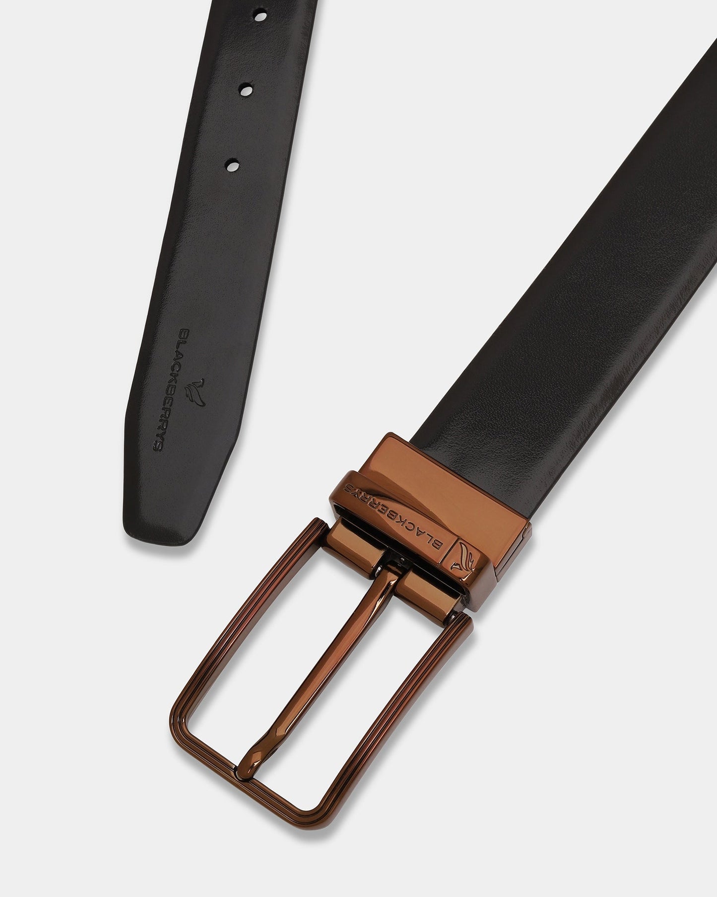 Black Brown Solid Belts - Alunite