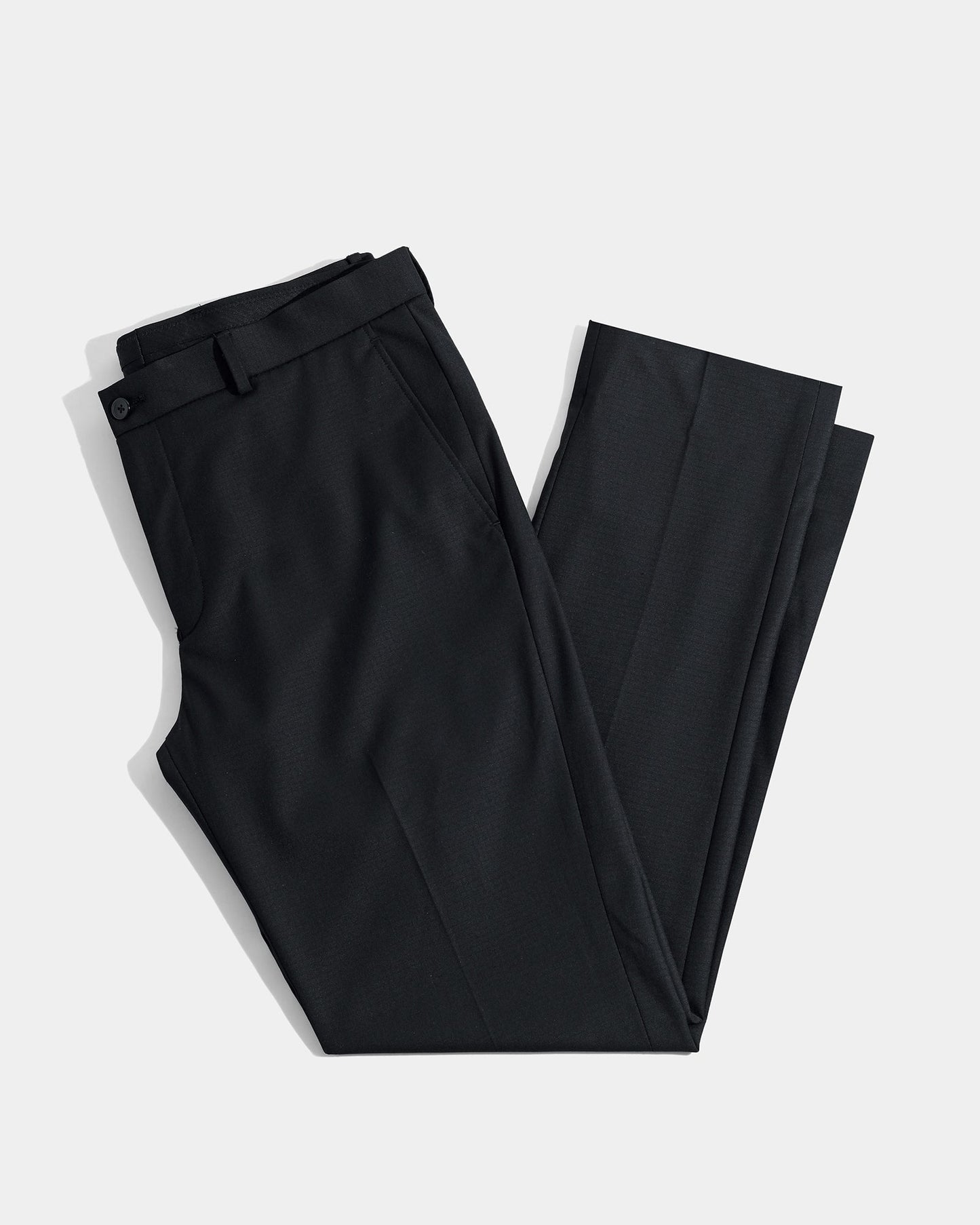 Black Check Trouser - Black-272