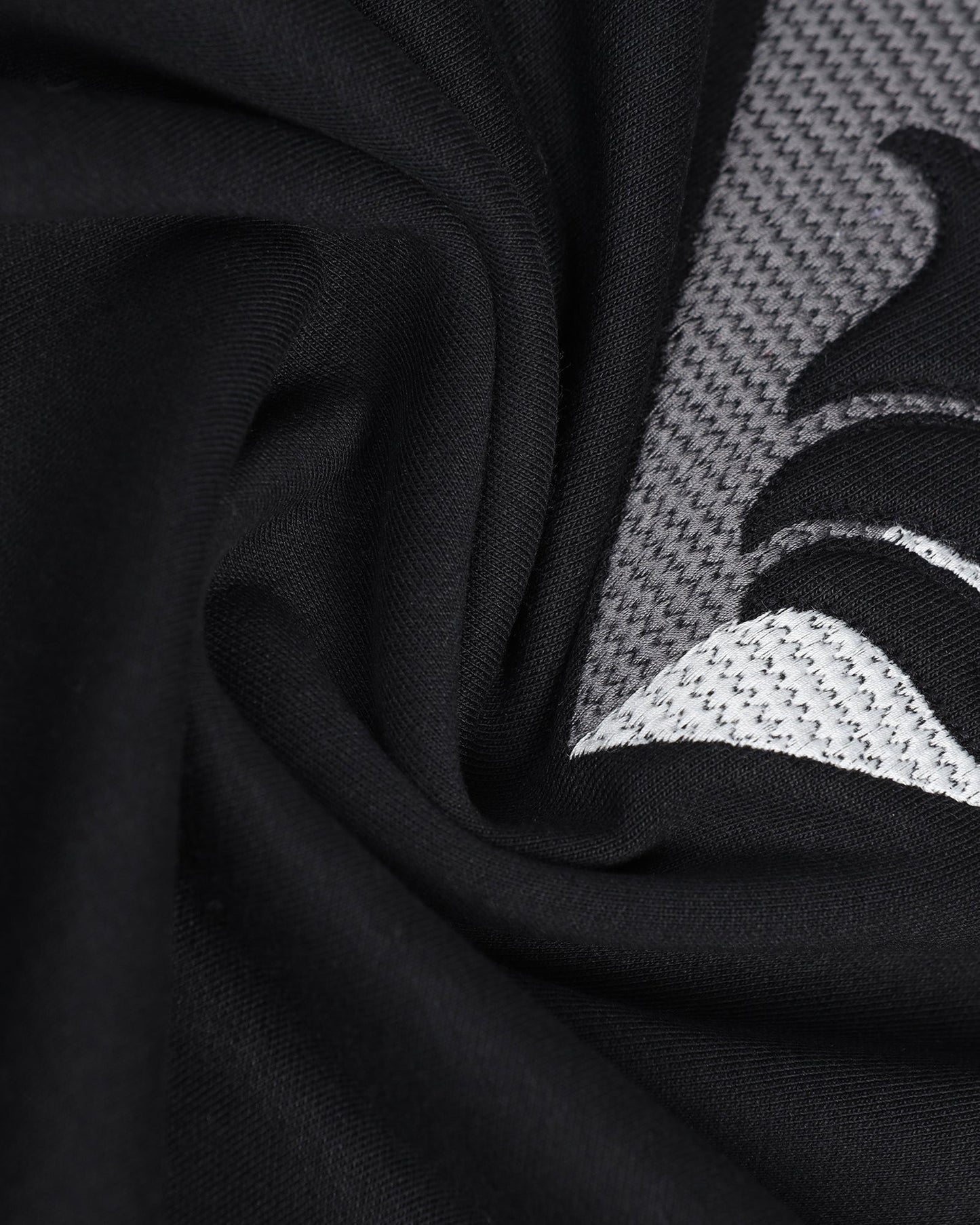 Black Crew Neck Solid Sweatshirt - Bling