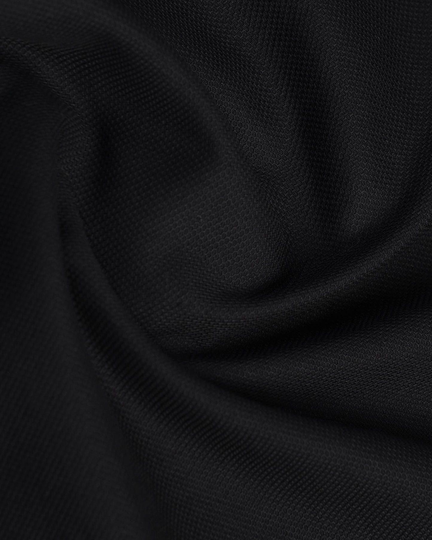 Black Half Sleeve Textured Shirt - Caty