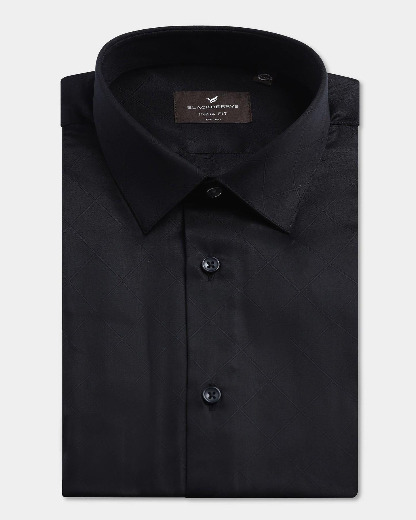 Black Jacquard Shirt - Mario