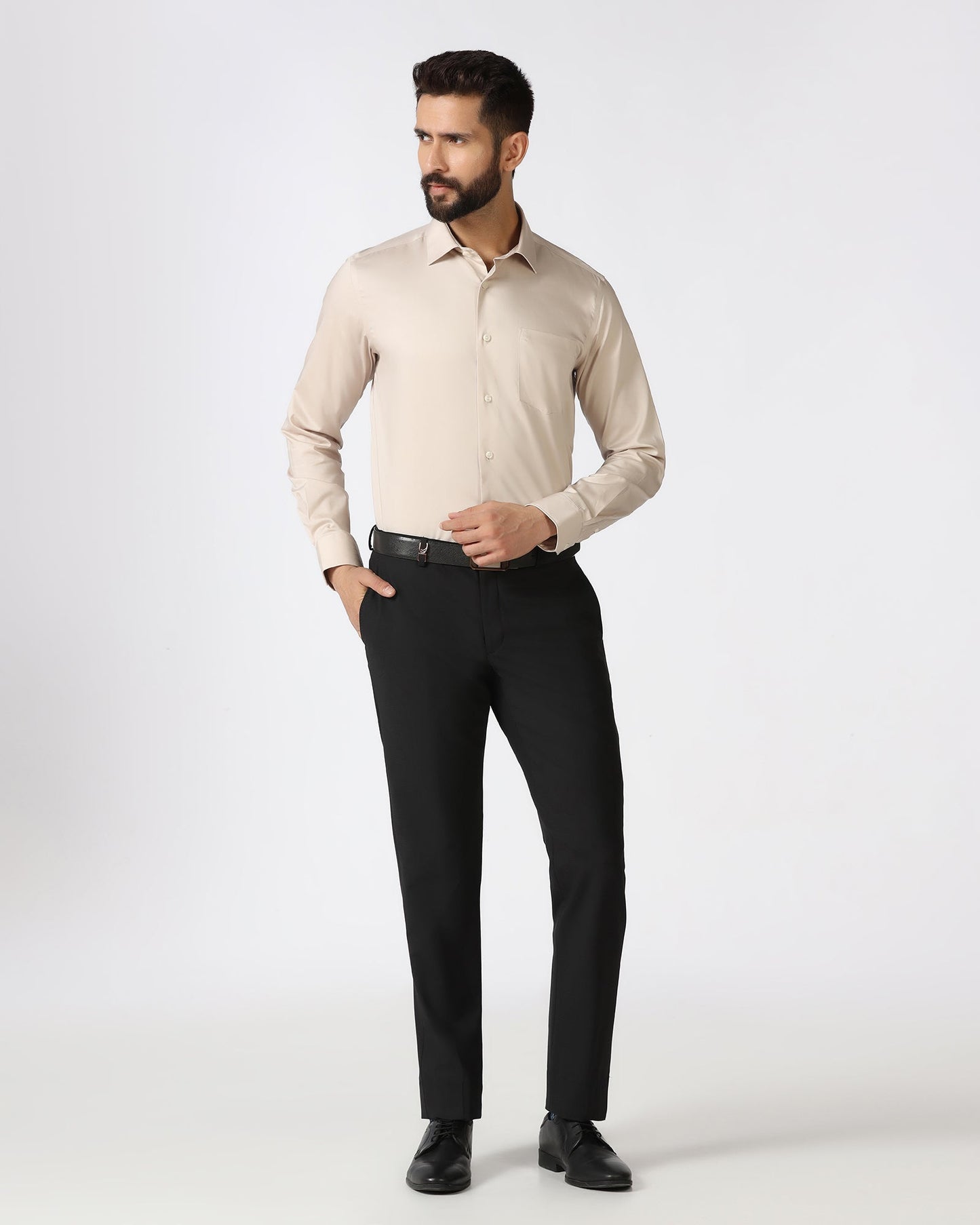 Black Luxe Check Trouser - Portwine