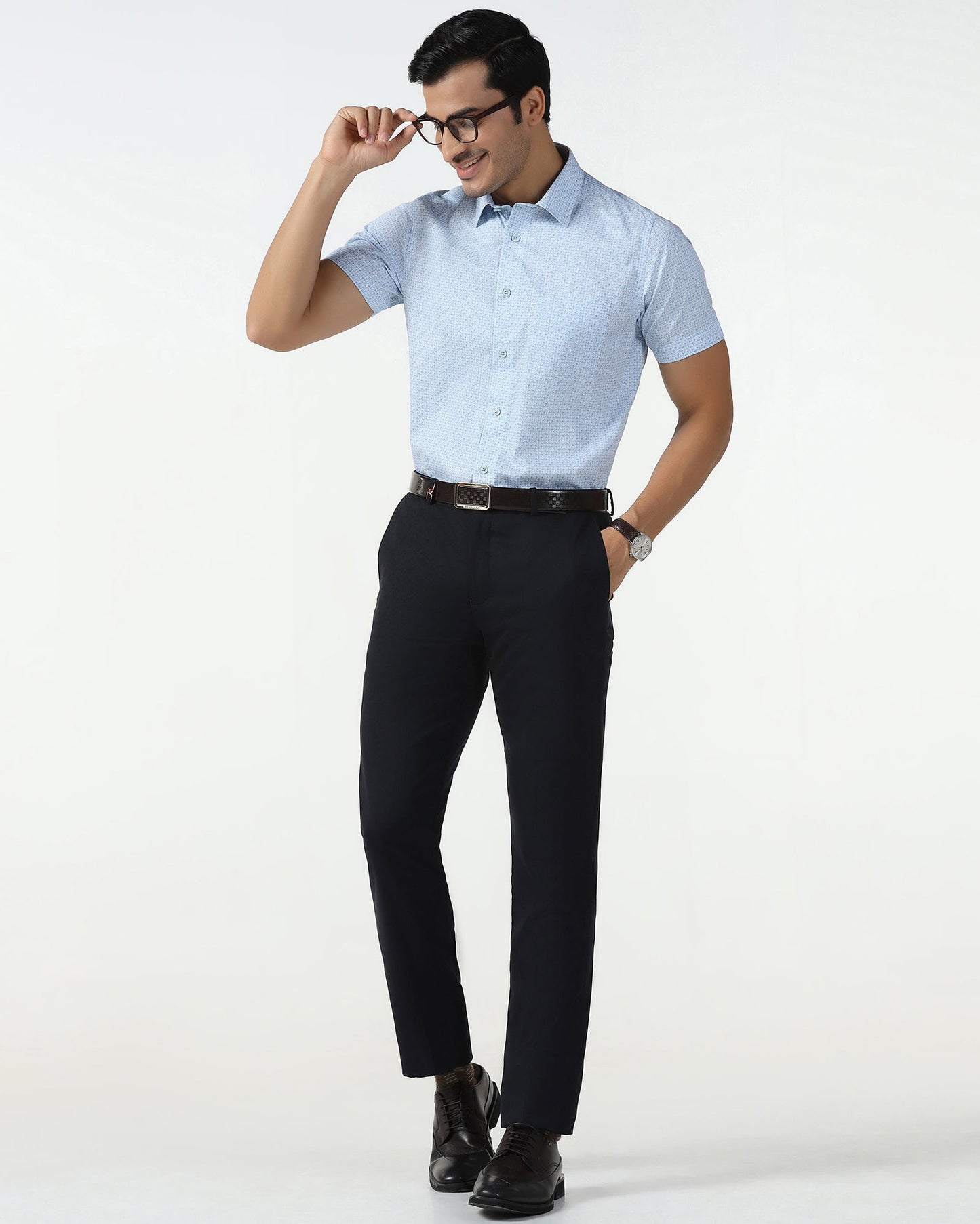 Black Luxe Solid Trouser - Meter