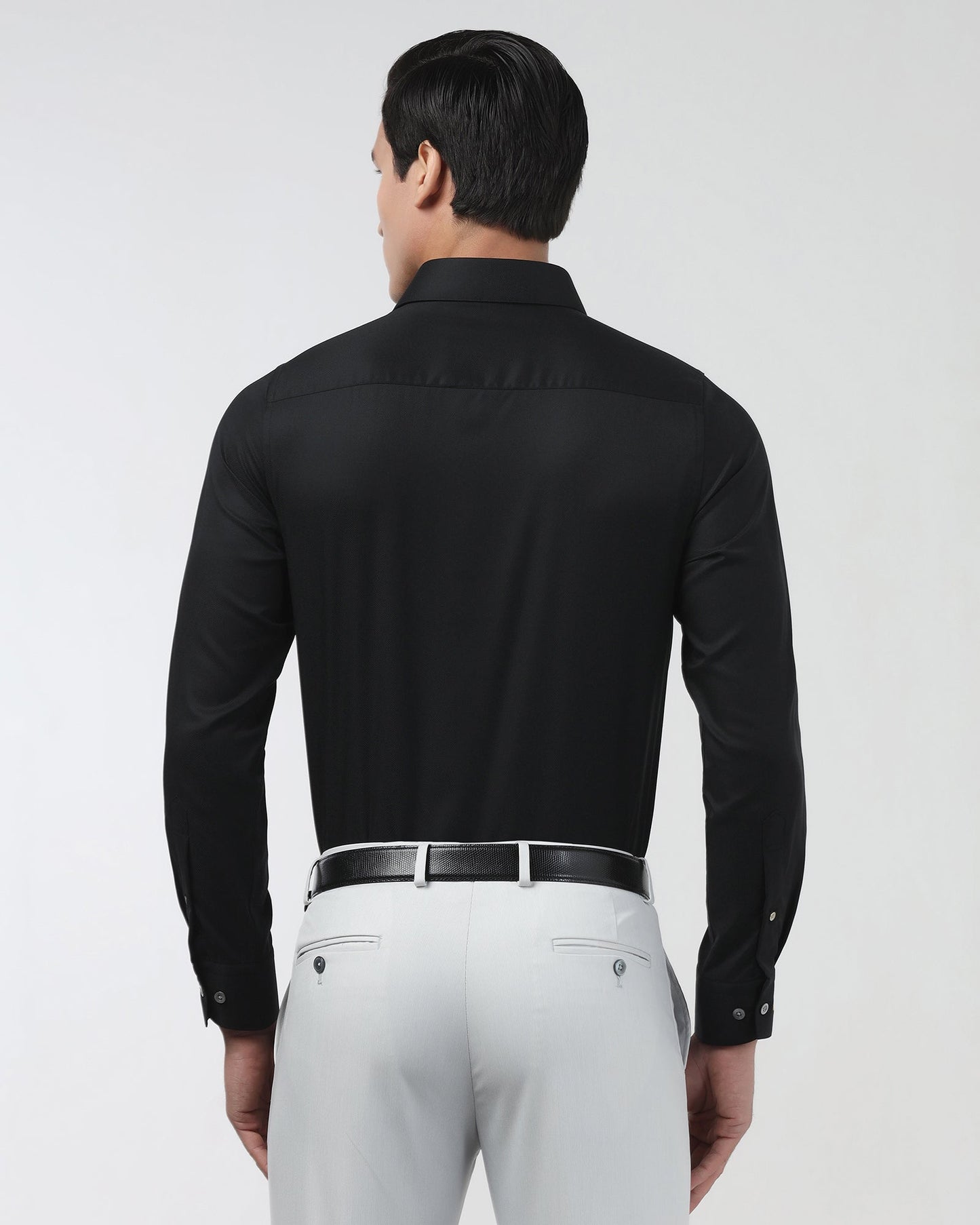 Black Luxe Textured Shirt - Twix