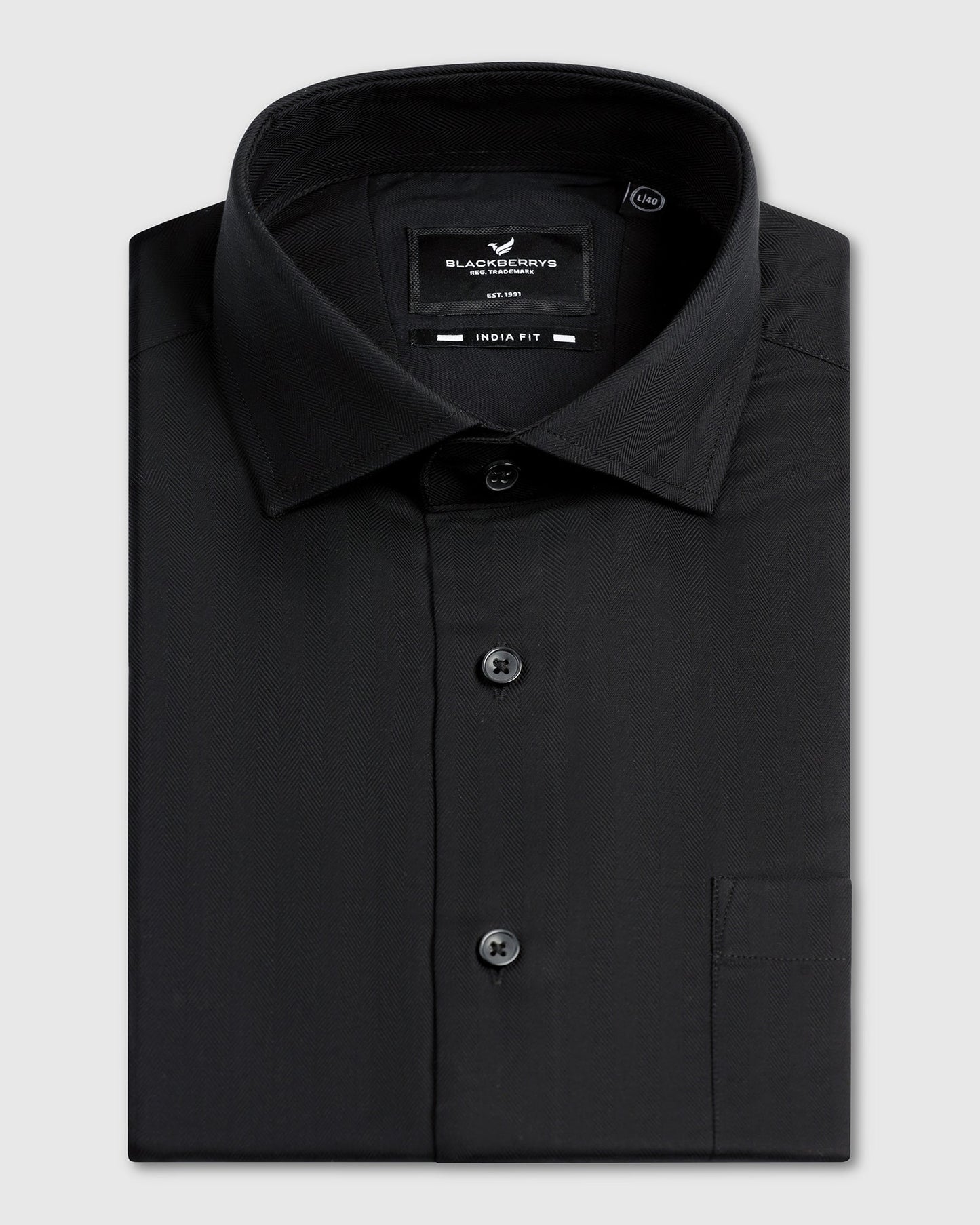 Black Non Iron Stripe Shirt - Cooper