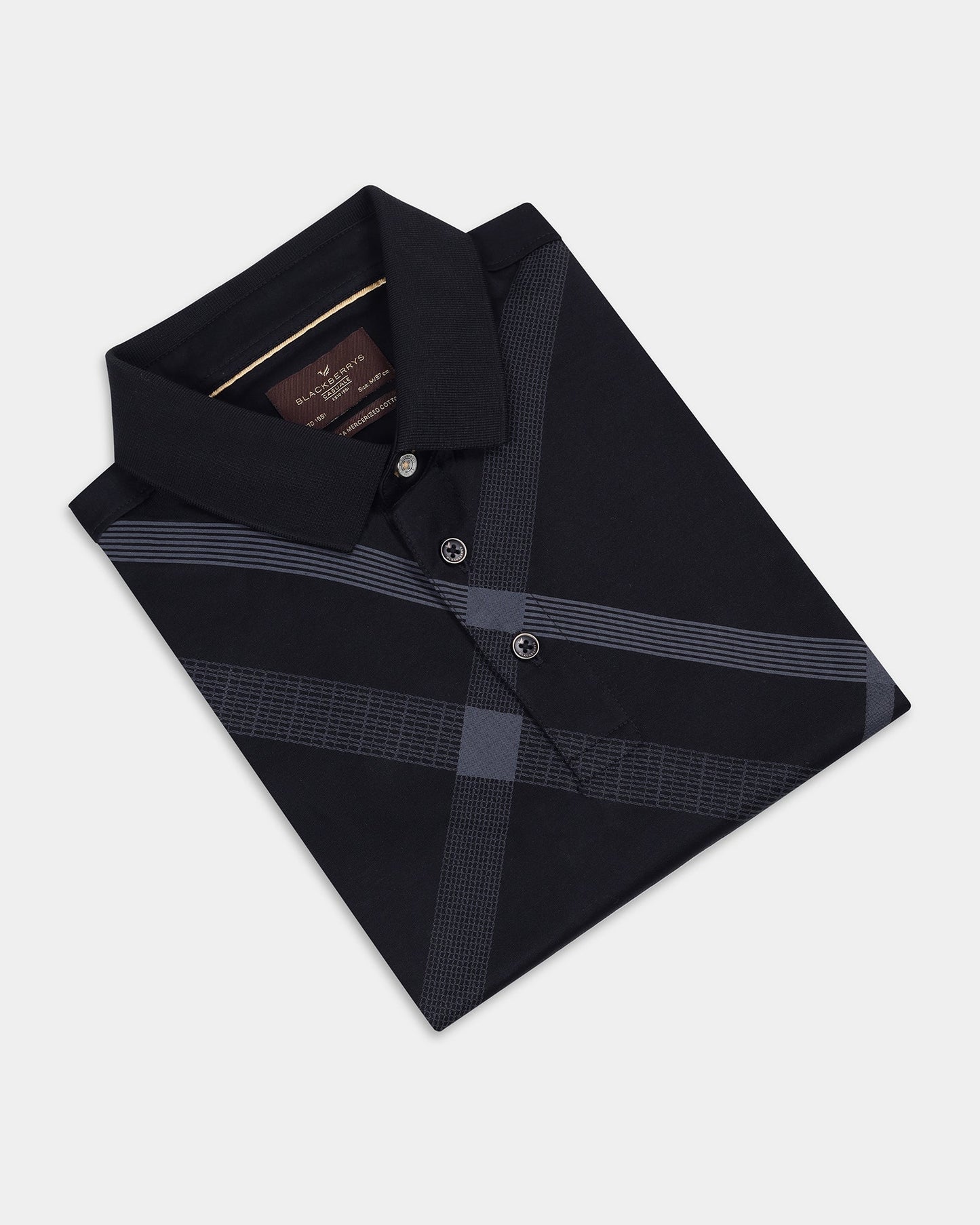 Black Printed Polo - Tokyo