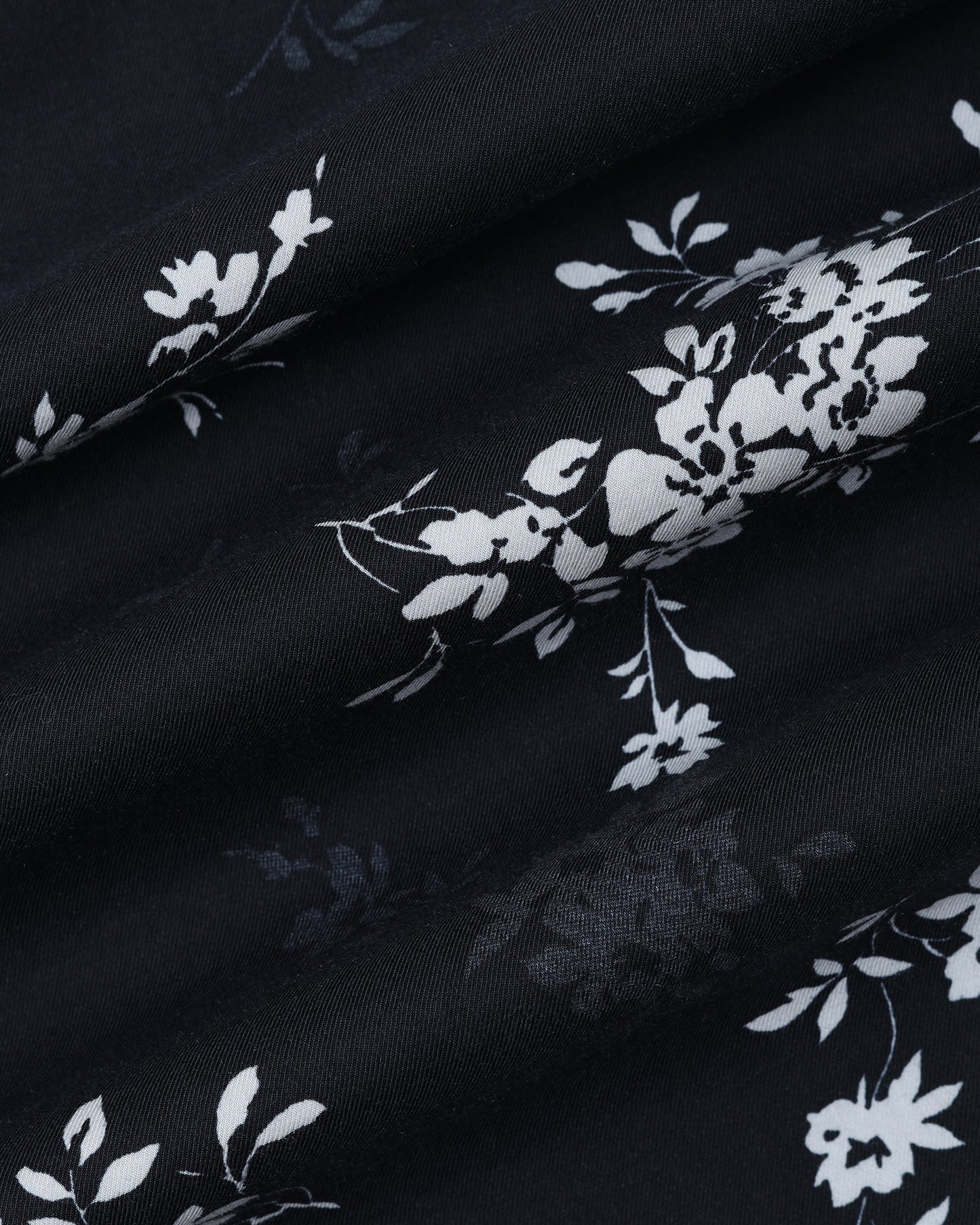 Black Half Sleeve Printed Shirt - Hobson