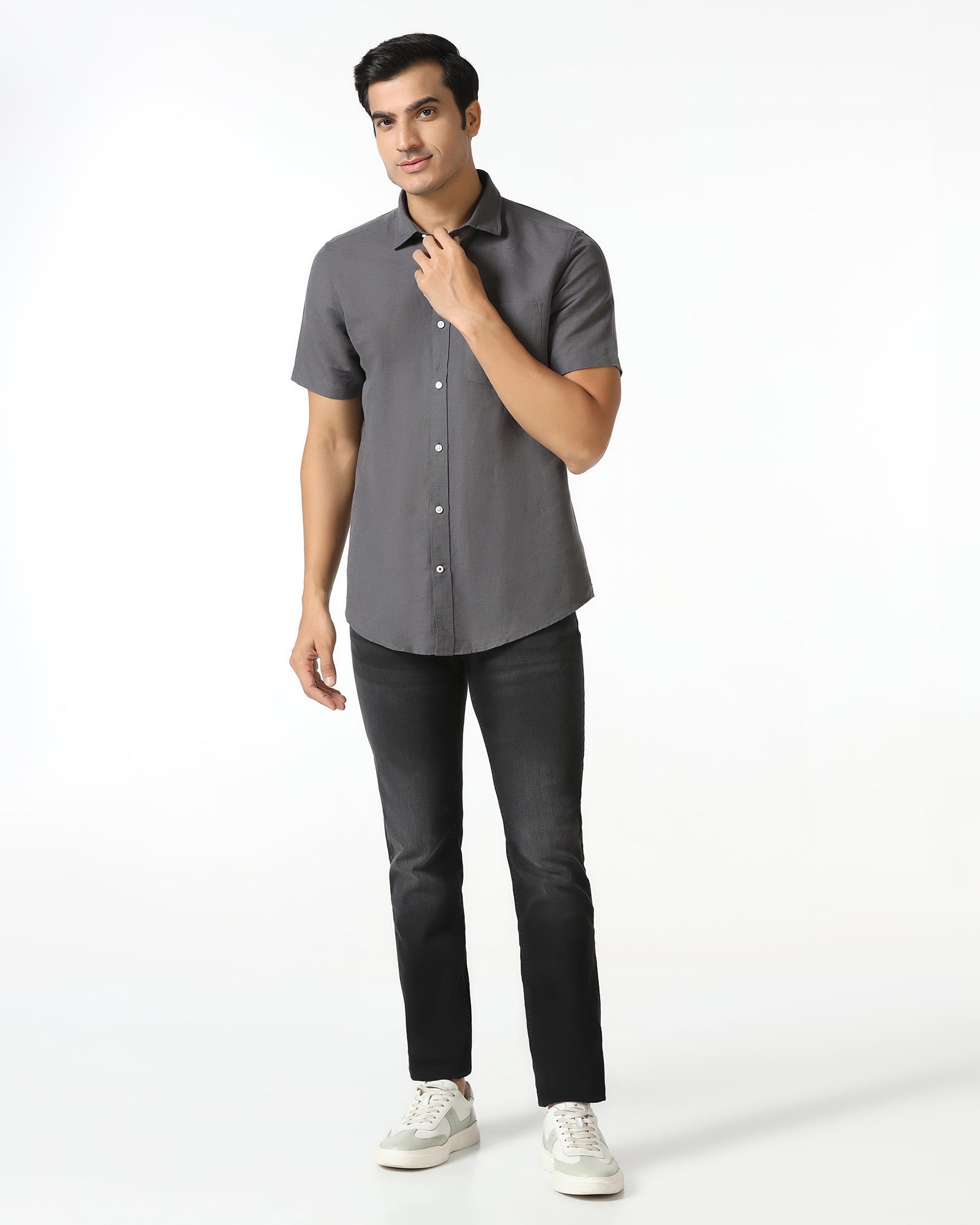 Black Superflex Slim Fit Jeans - Ambros