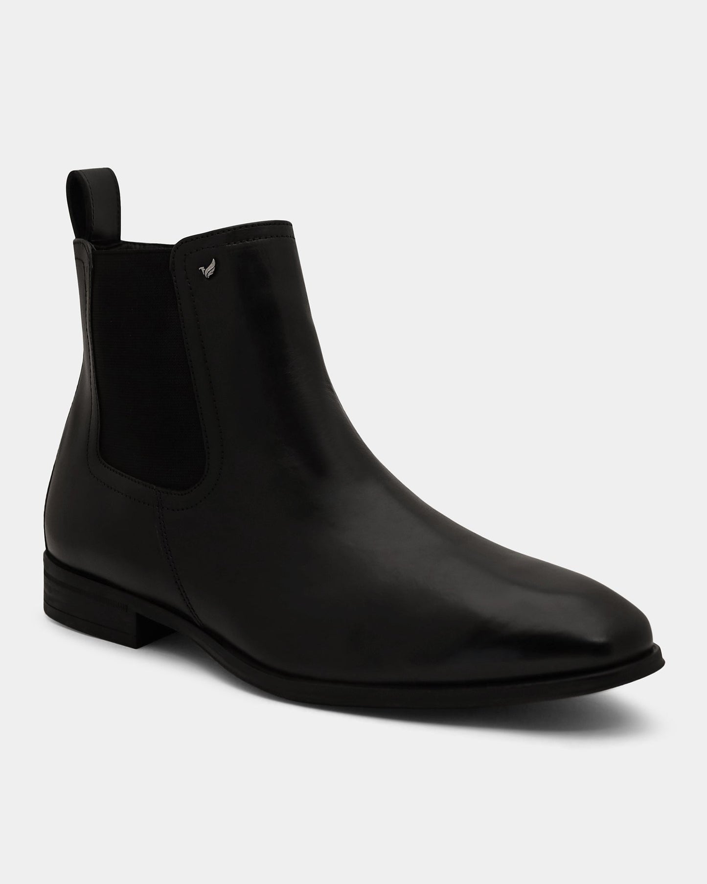 Black Leather Boots With Zipper - Wrayy