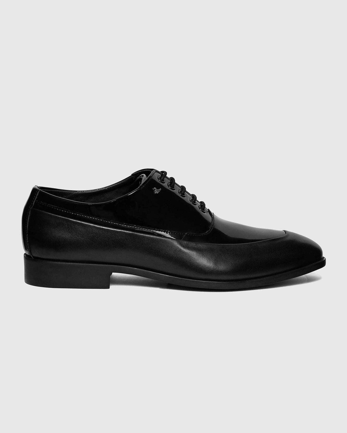 Black Solid Oxford Shoes - Tall New