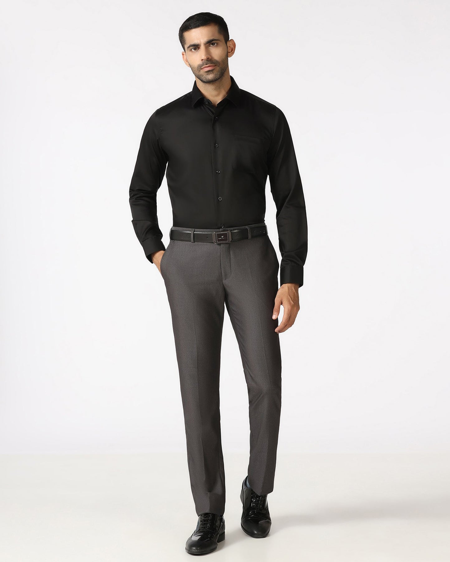 Black Solid Shirt - Dawn