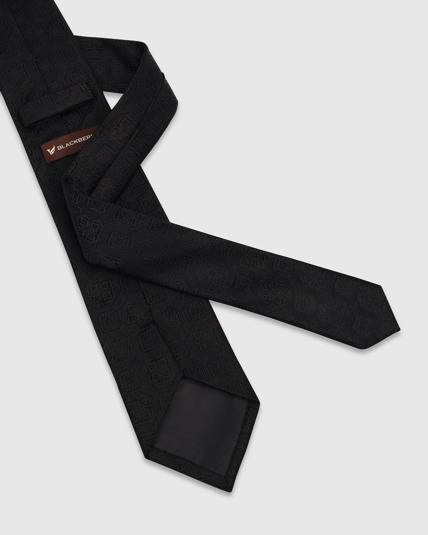 Black Solid Tie - Willibald
