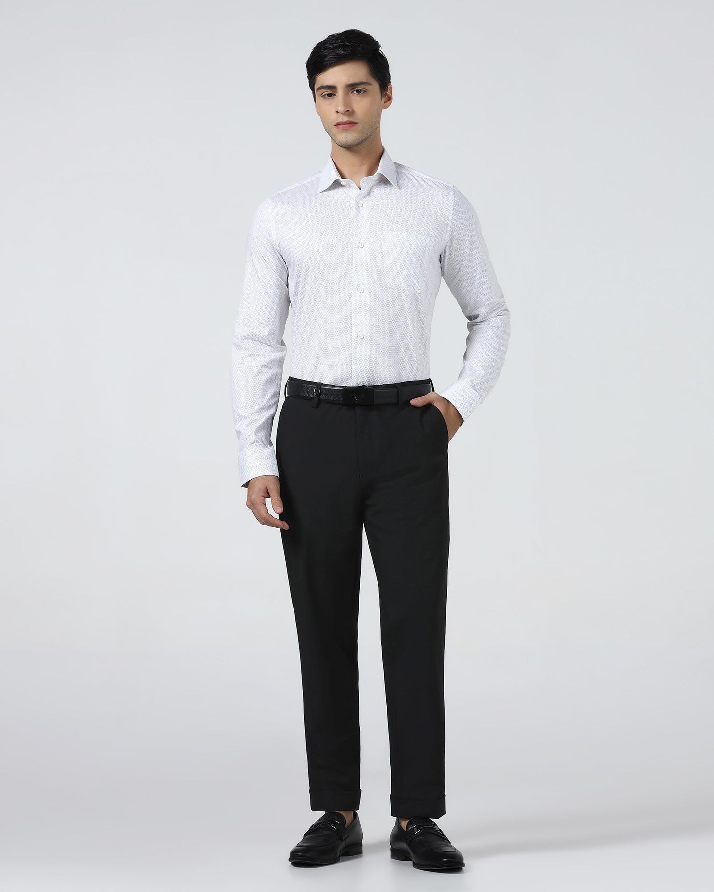 Black Solid Trouser - Henry
