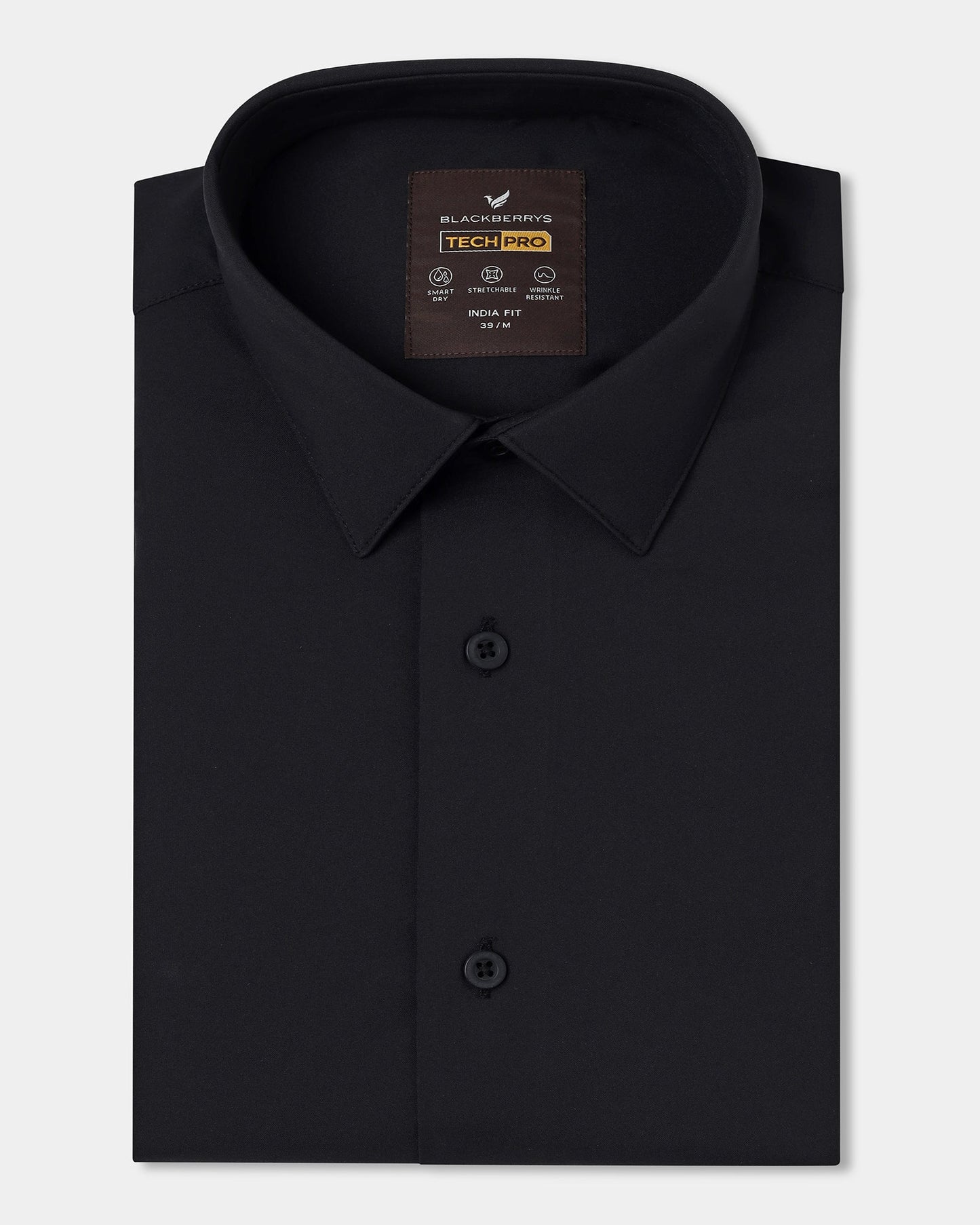 Black TechPro Solid Shirt - Shephard