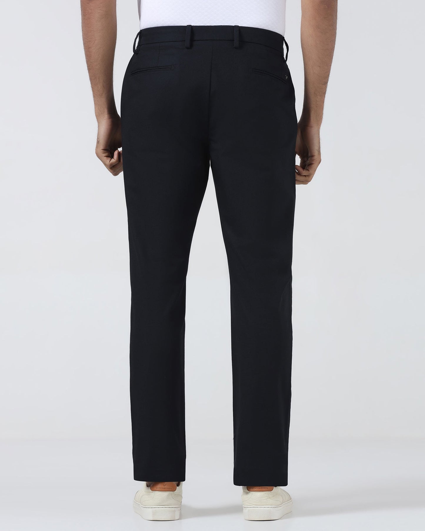 Black Textured Khakis - Oak