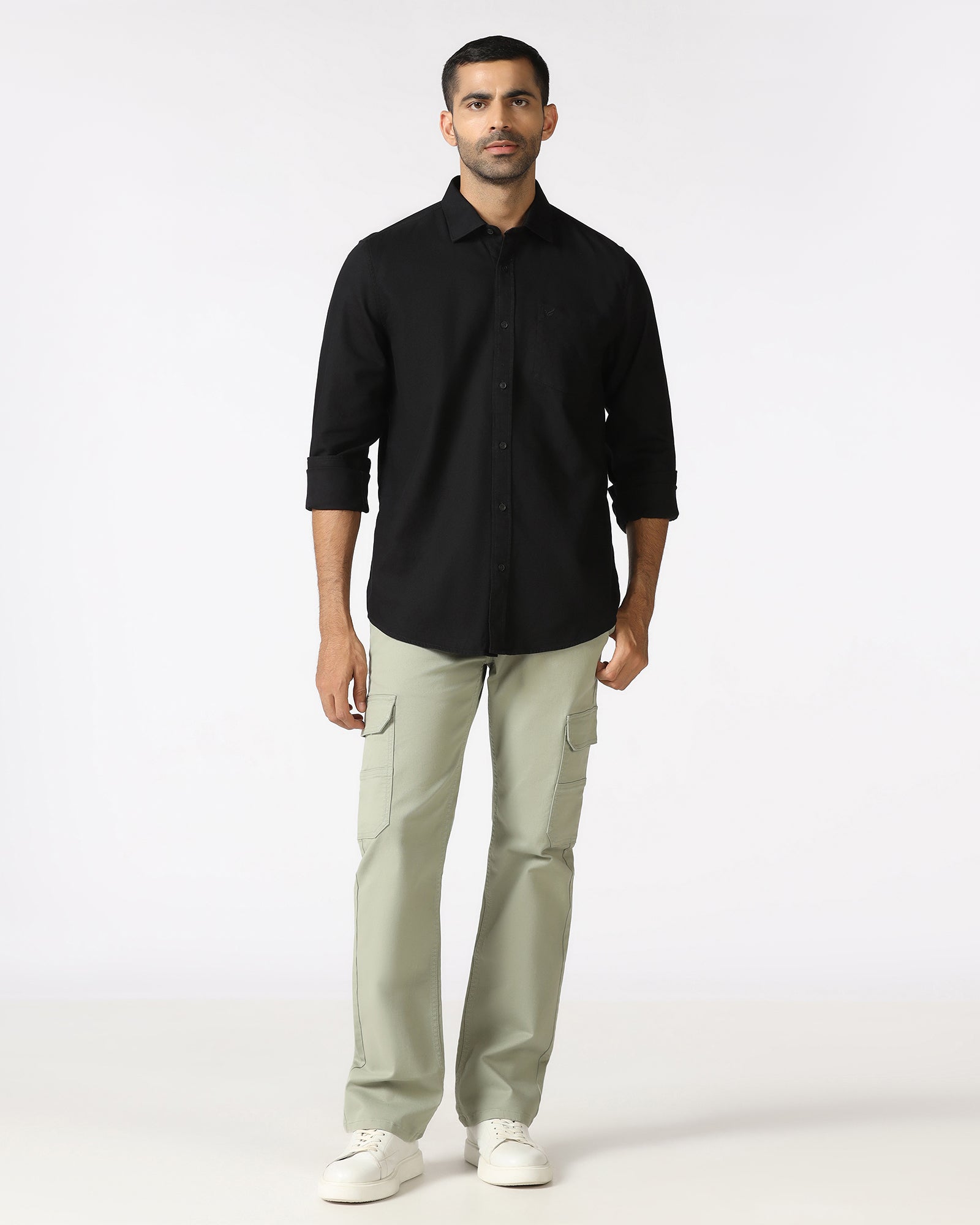 Black Textured Shirt - Caty