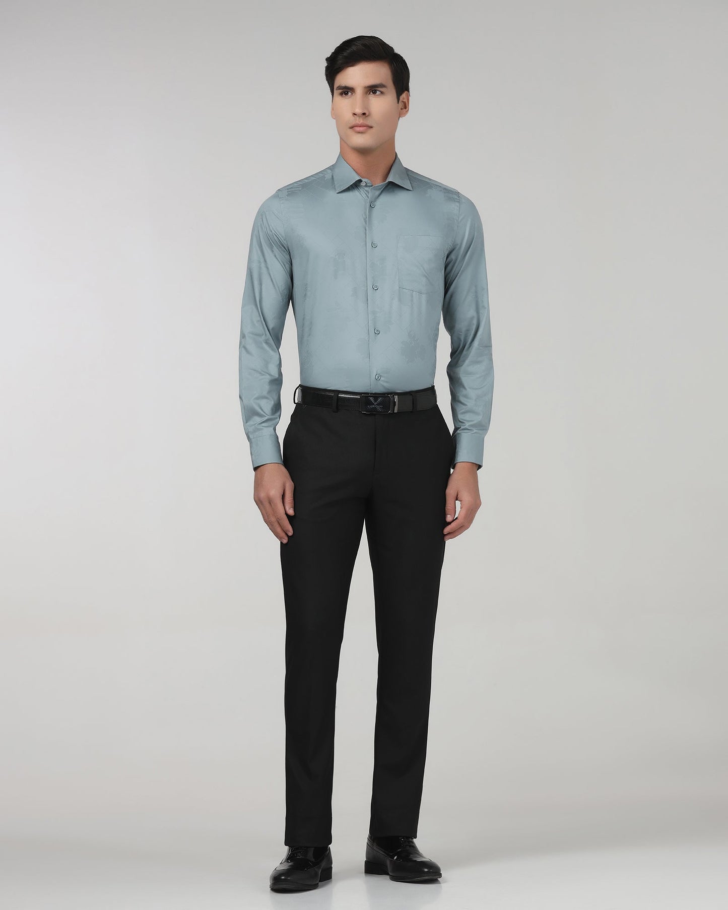 Black Textured Trouser - Brody
