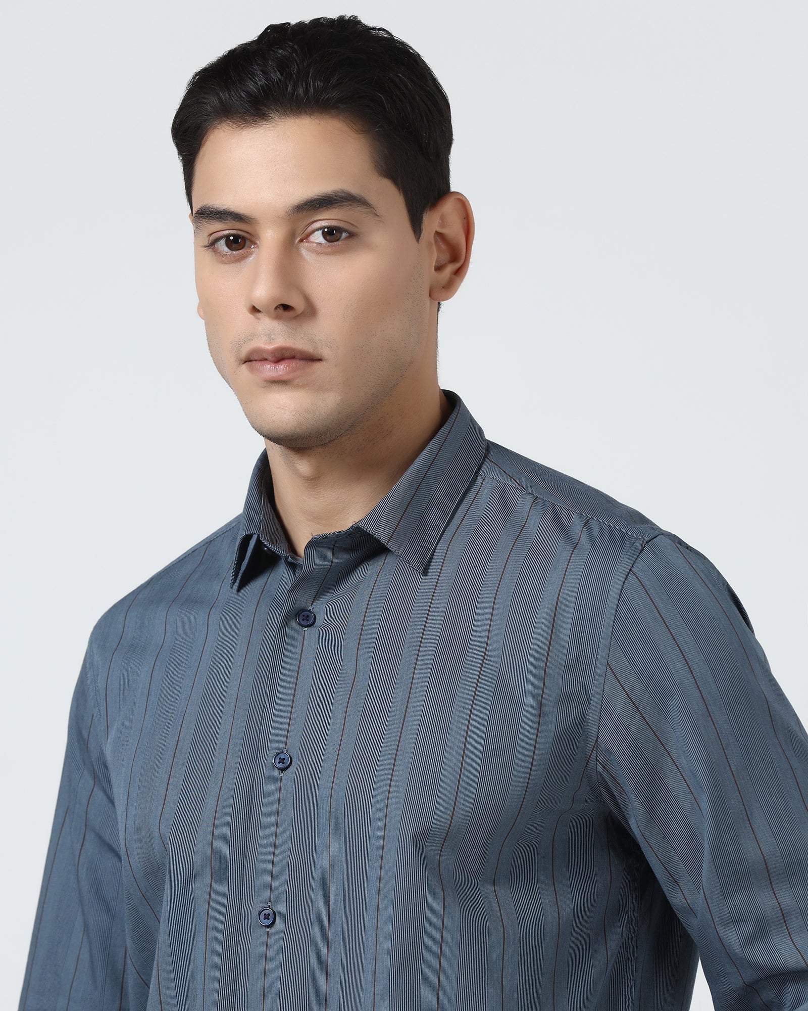 Blue Stripe Shirt - Ovlon