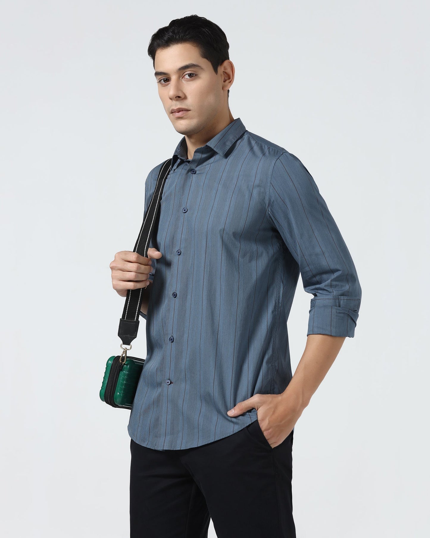 Blue Stripe Shirt - Ovlon
