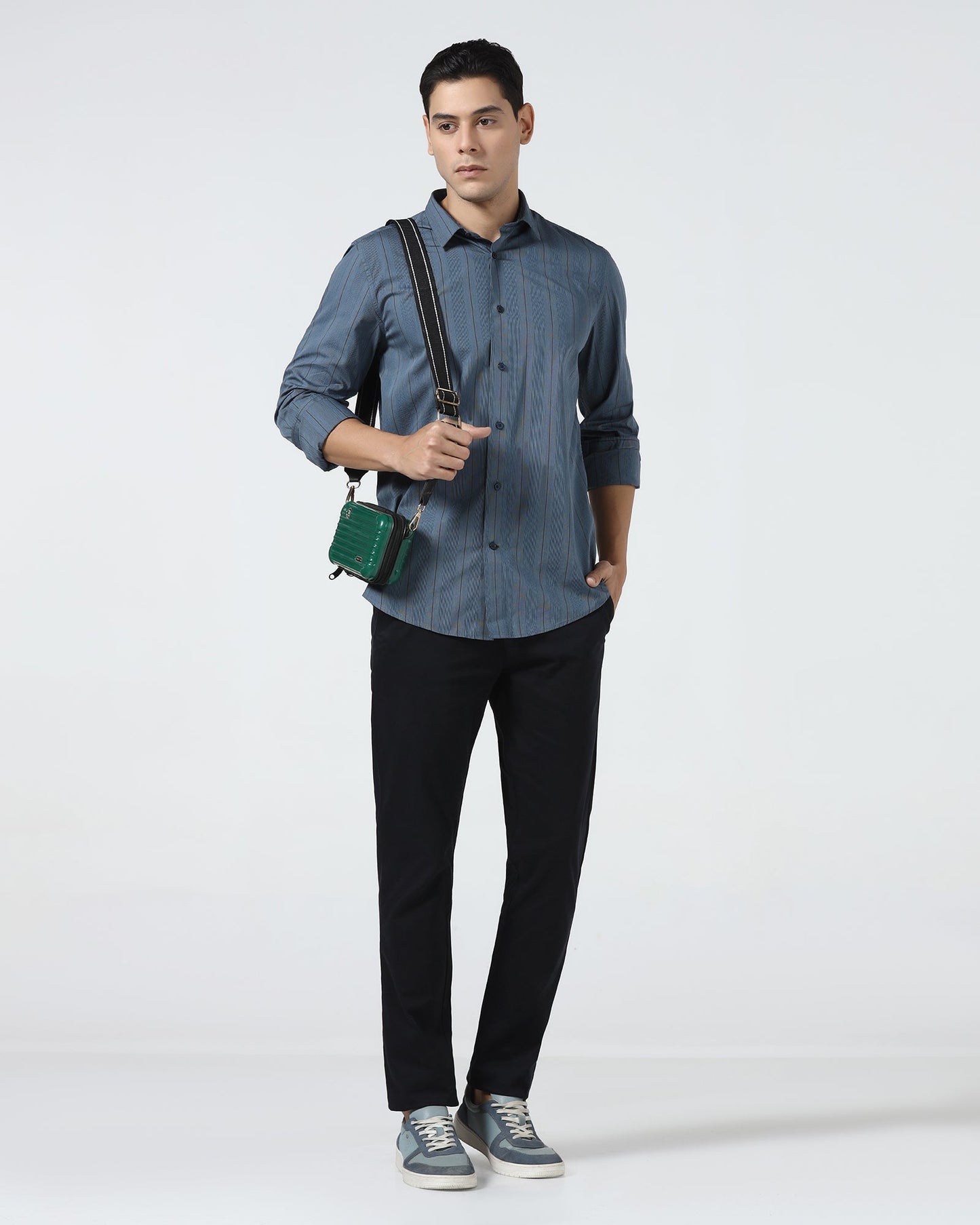 Blue Stripe Shirt - Ovlon