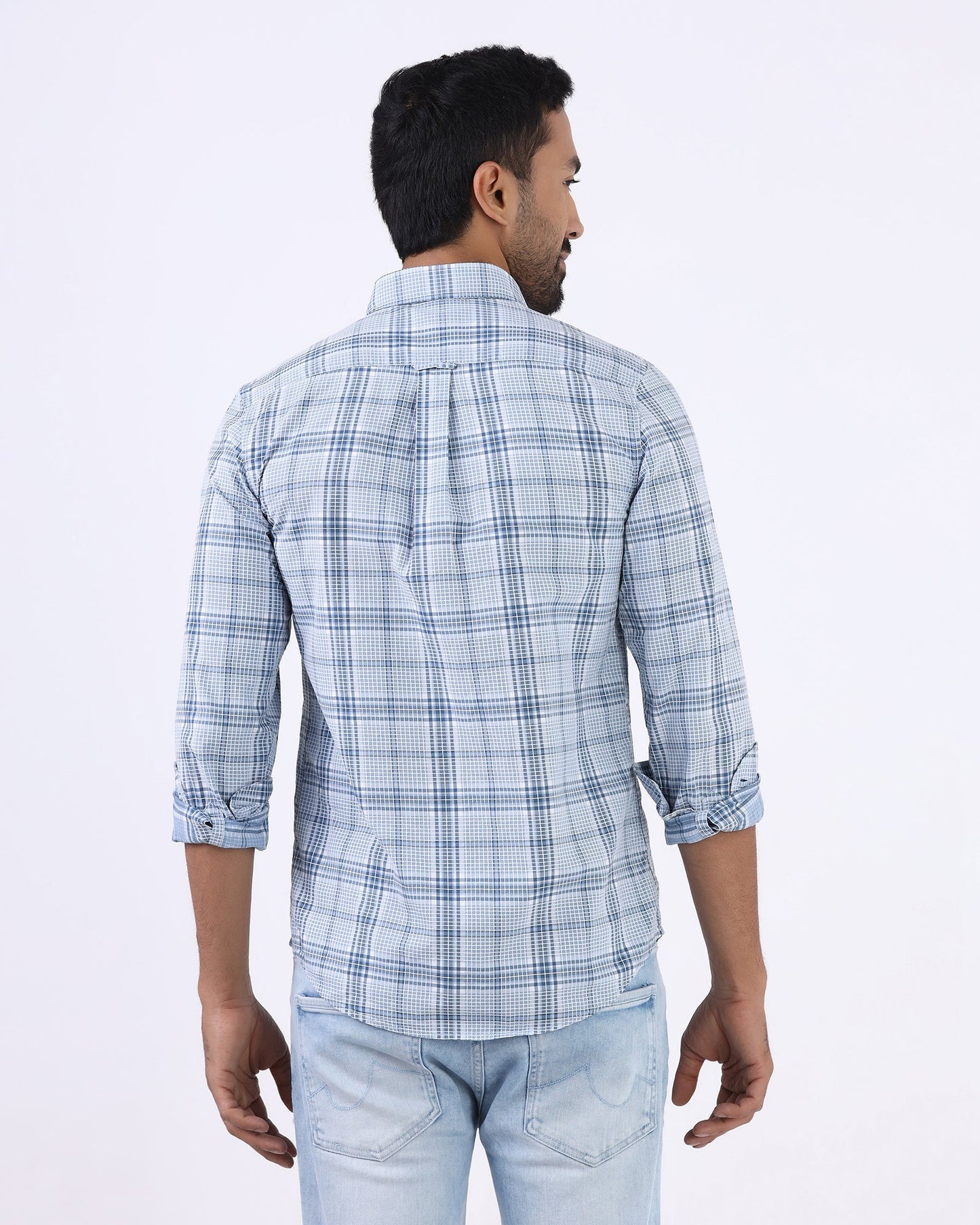 Blue Check Shirt - Farlen