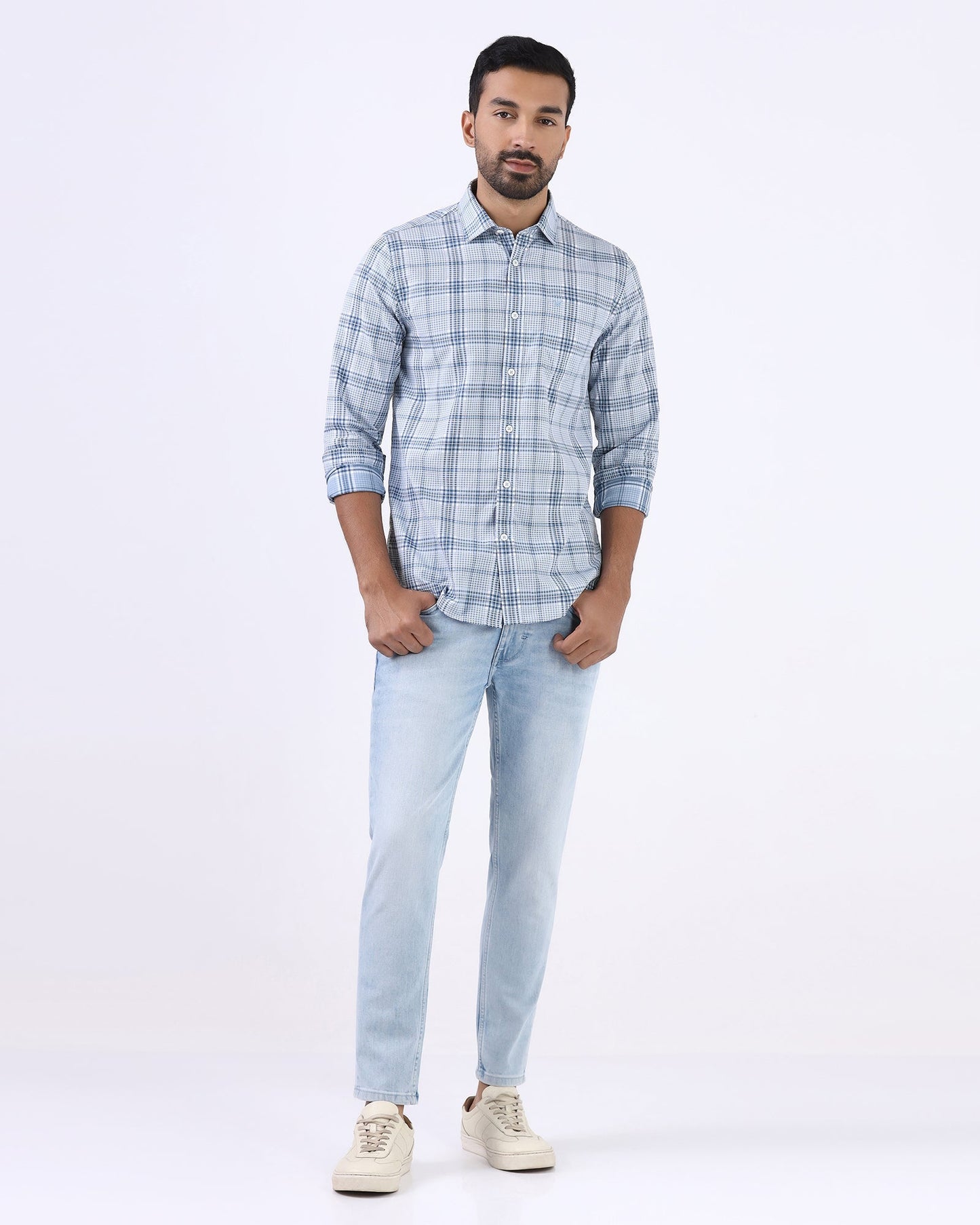 Blue Check Shirt - Farlen