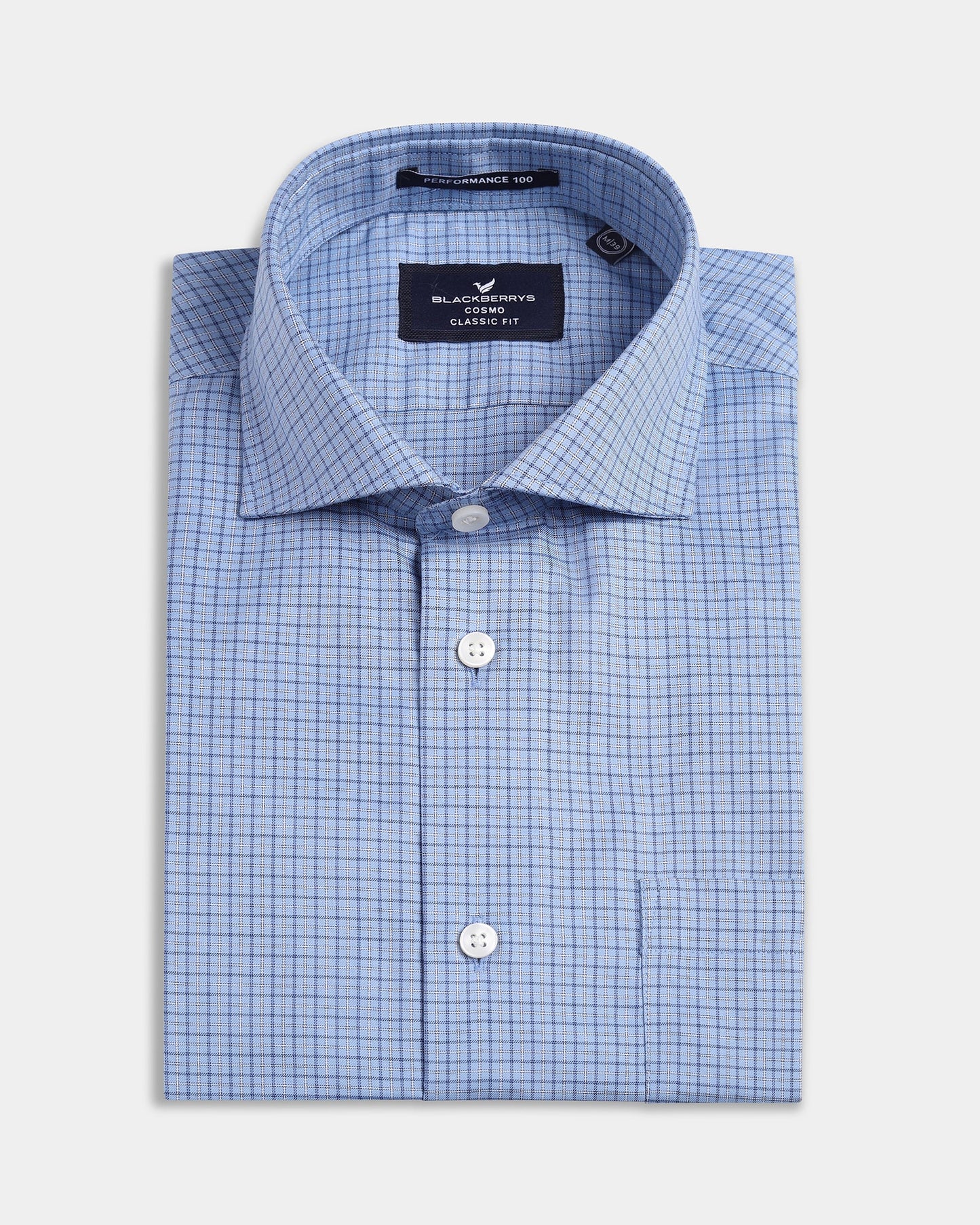 Blue Non Iron Check Shirt - Episode