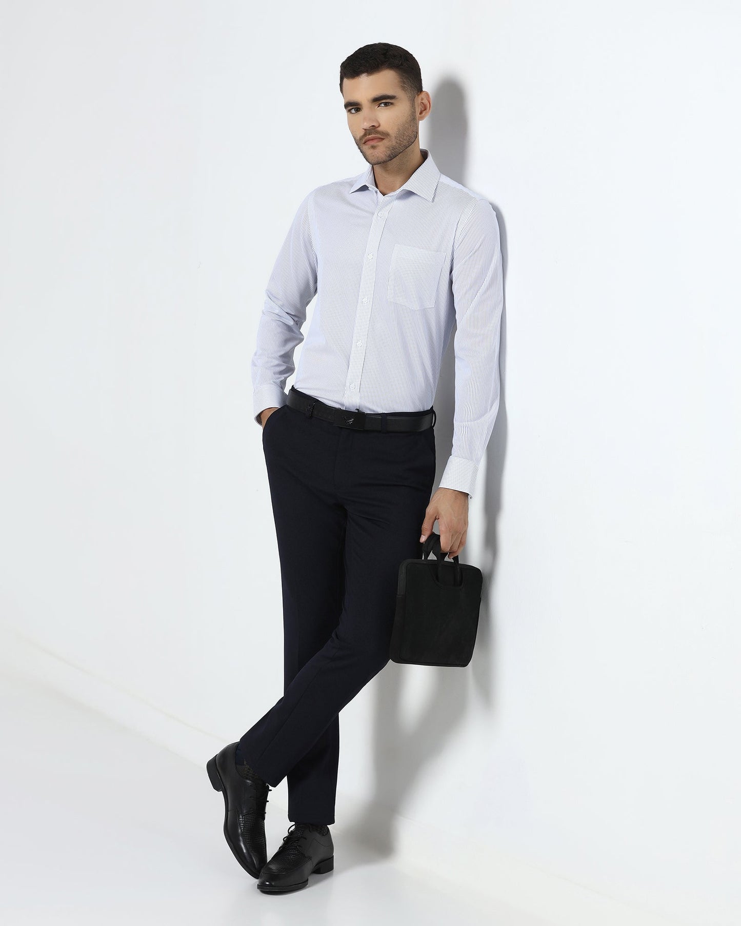 Blue Non Iron Stripe Shirt - Epic E