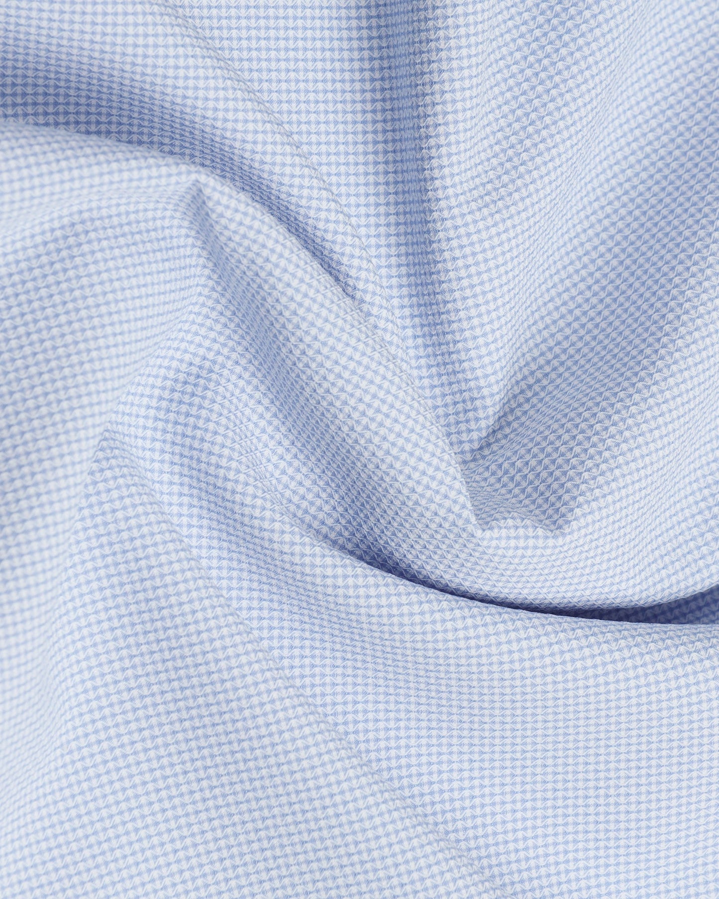 Blue Non Iron Textured Shirt - Russel