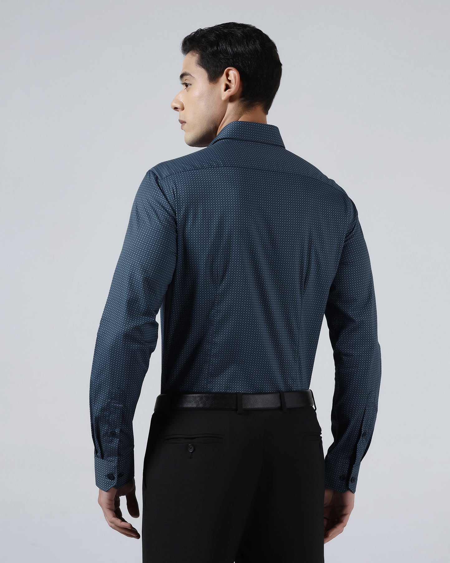 Blue Printed Shirt - Addo