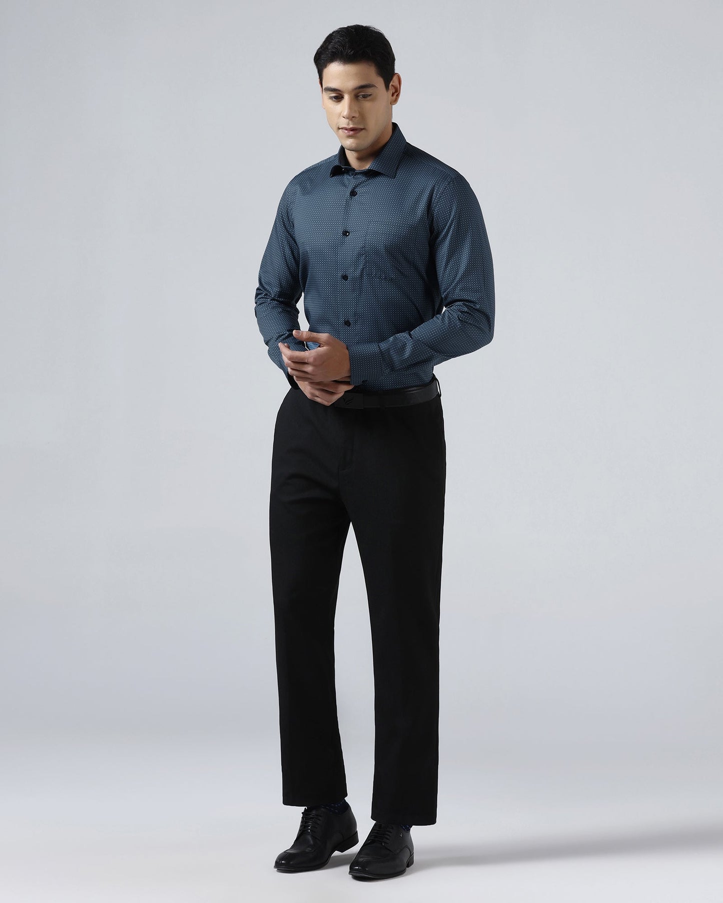 Blue Printed Shirt - Addo