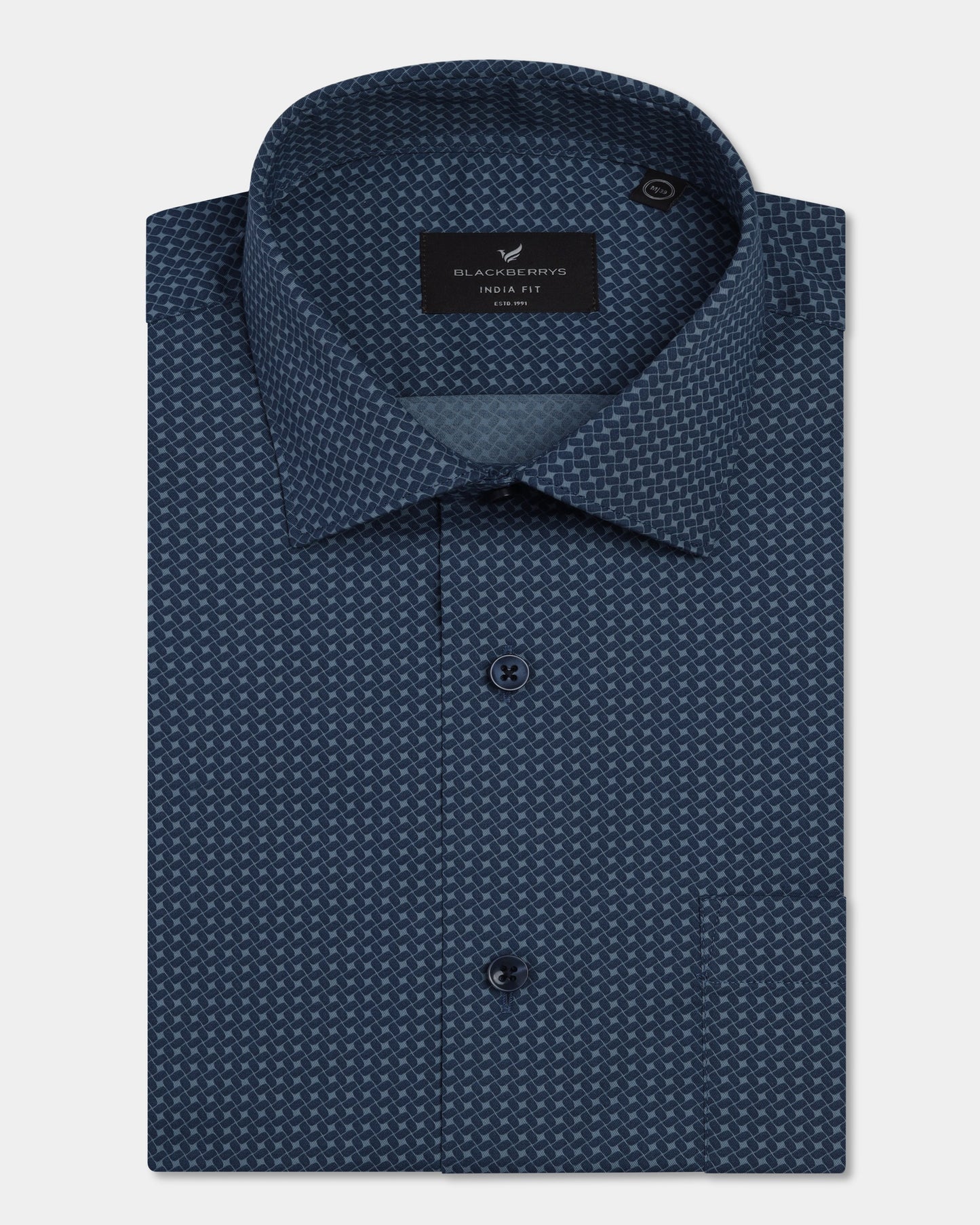 Blue Printed Shirt - Addo