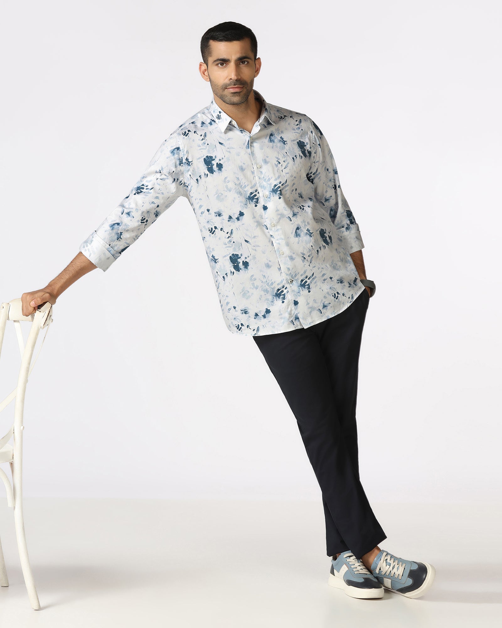 Blue Printed Shirt - Audric