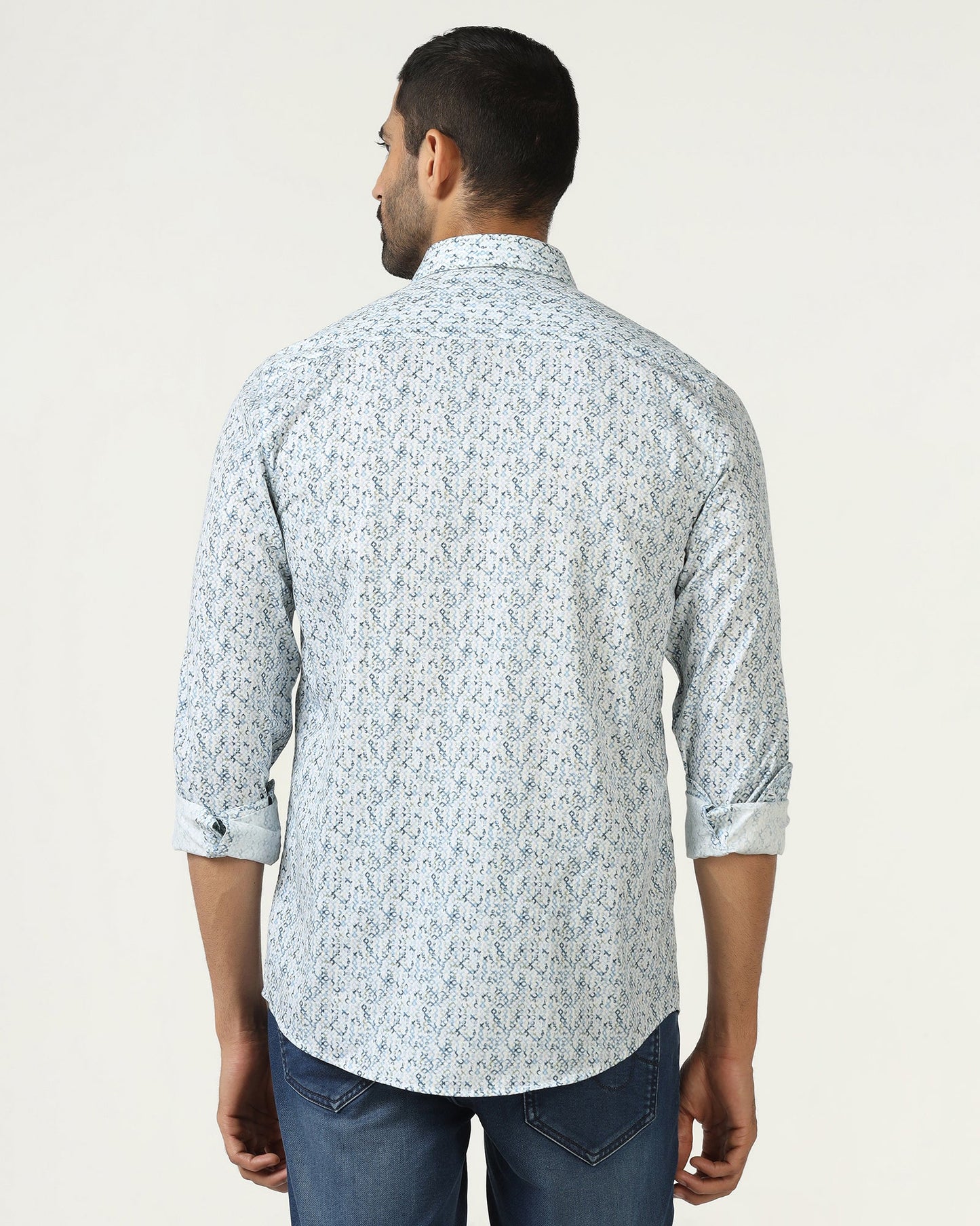 Blue Printed Shirt - Emeric