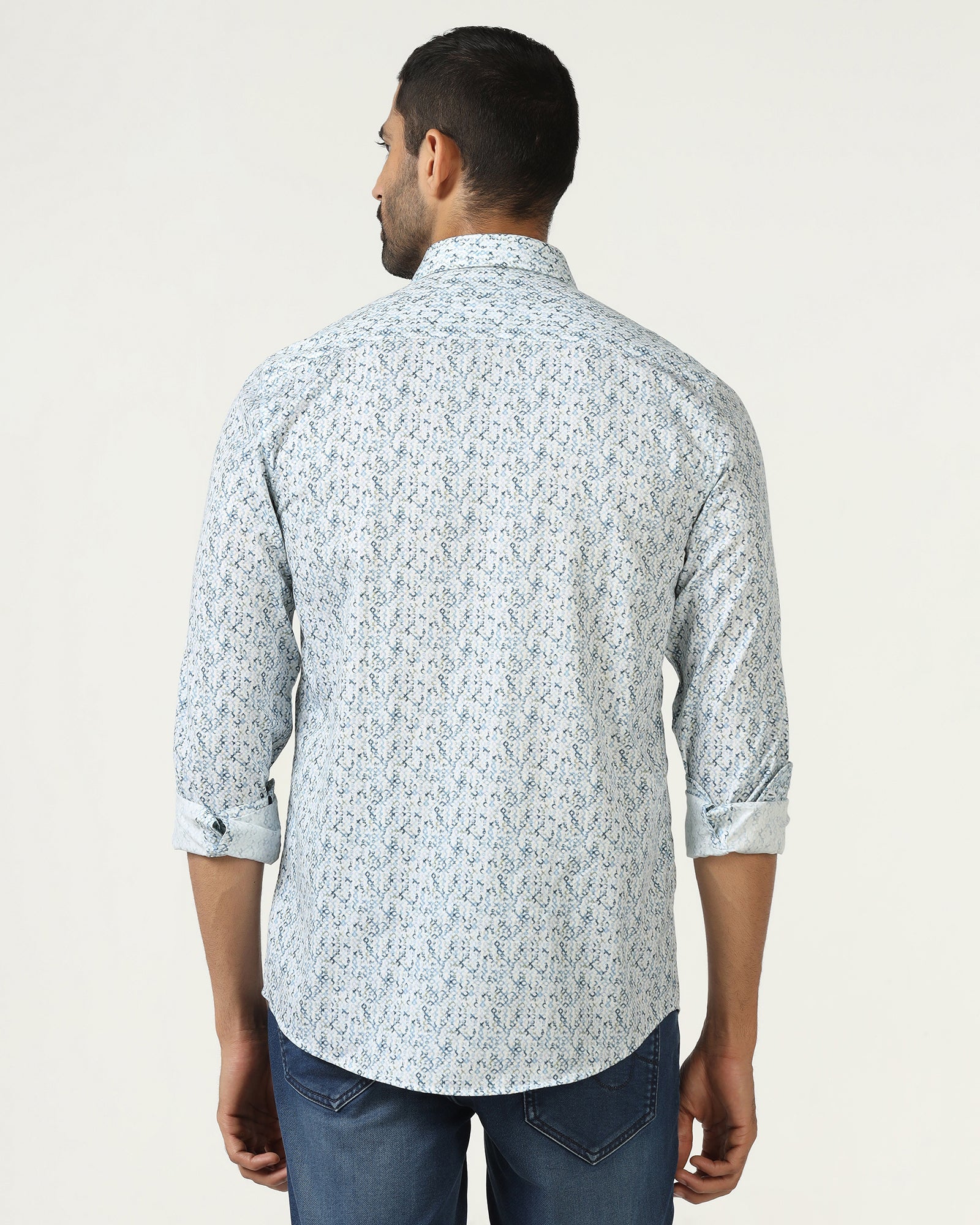Blue Printed Shirt - Emeric