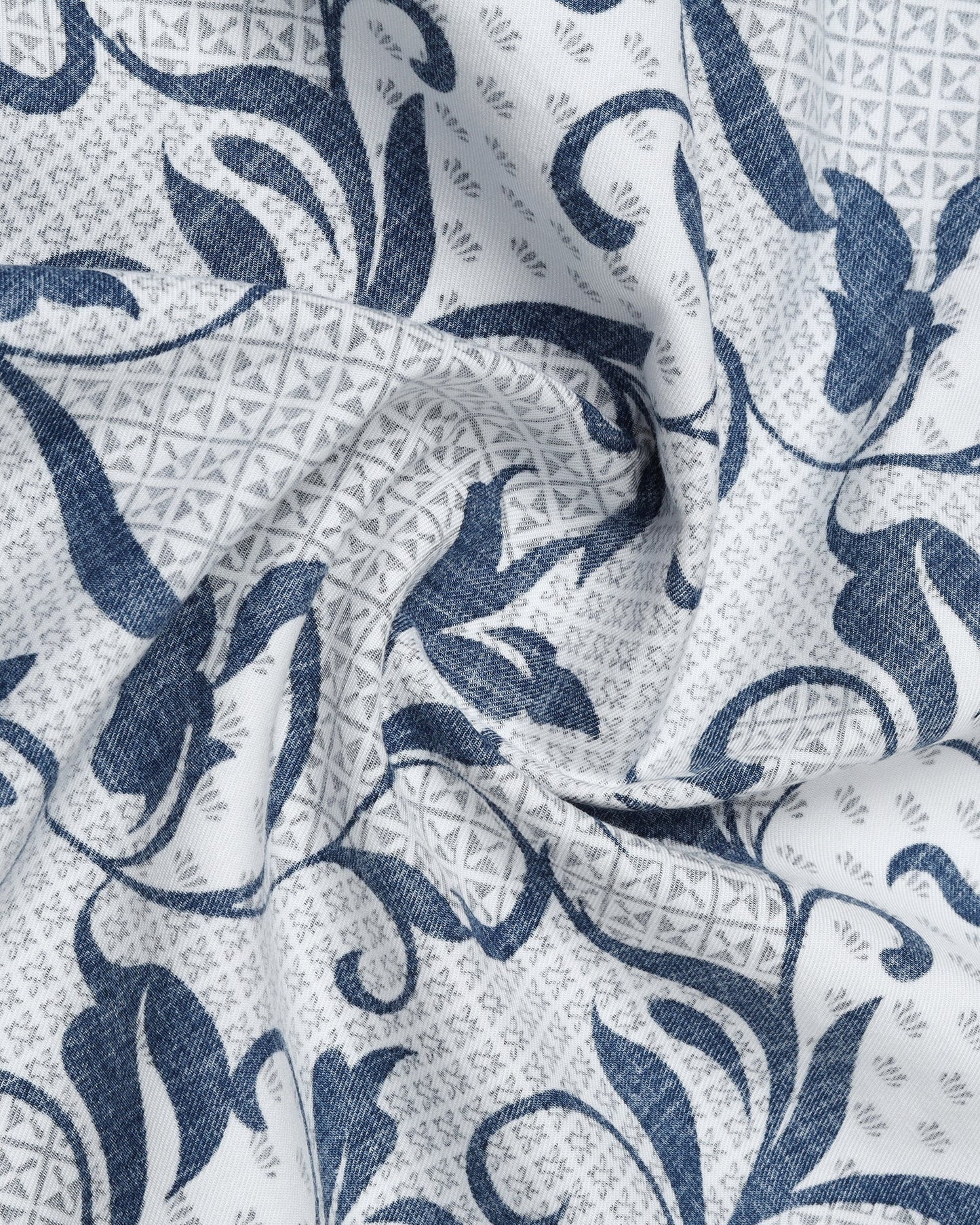 Blue Half Sleeve Printed Shirt - Lenard