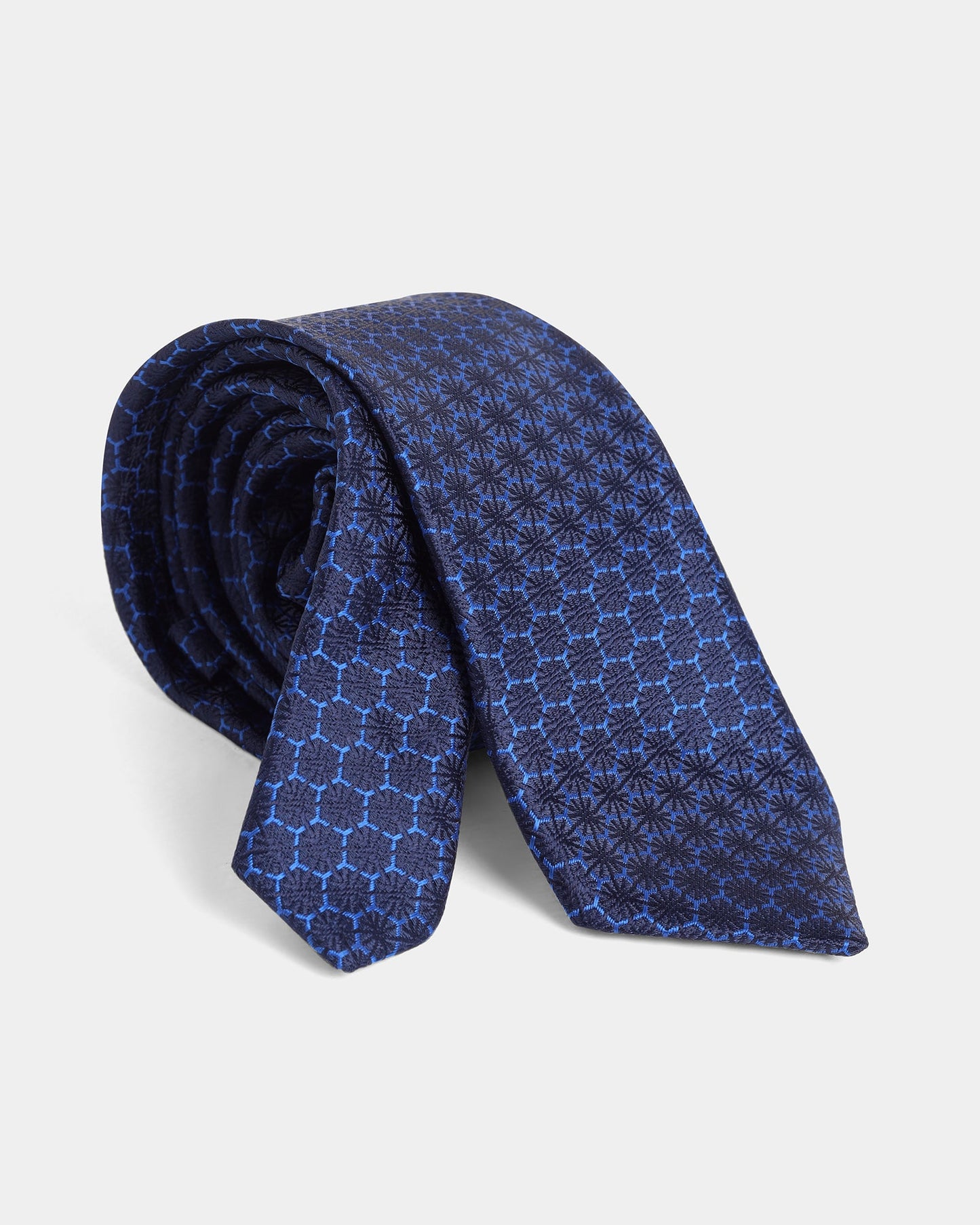 Blue Solid Tie - Wyatt