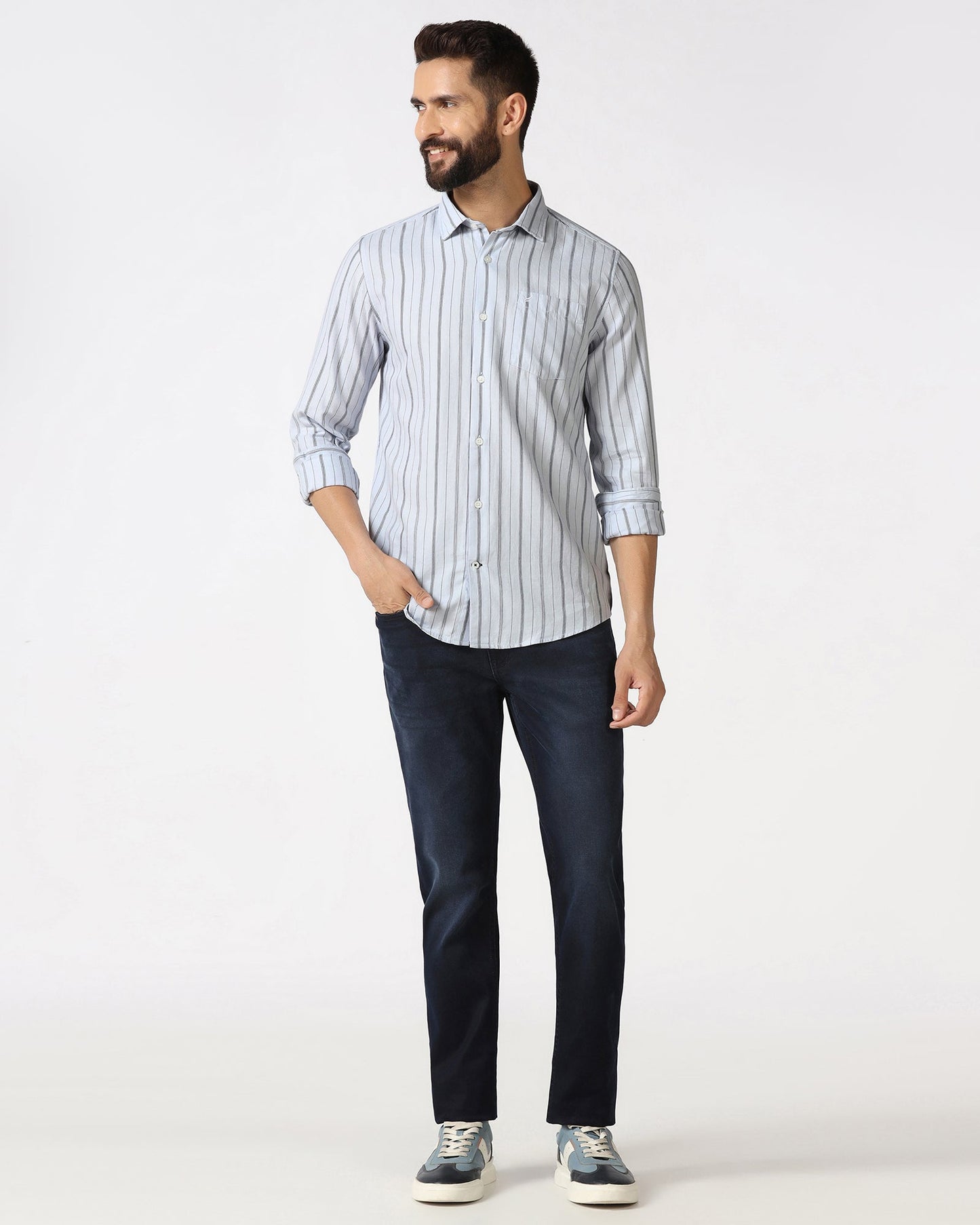 Blue Stripe Shirt - Rakey