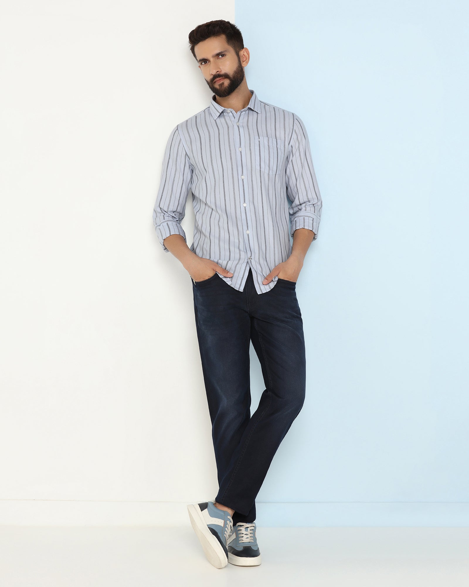 Blue Stripe Shirt - Rakey