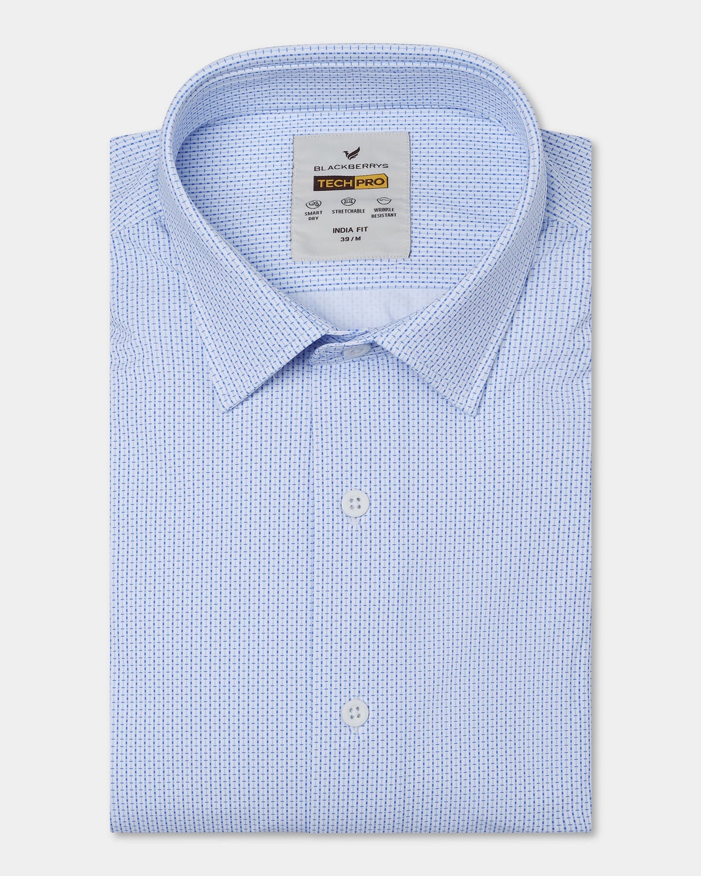 Blue TechPro Check Shirt - Velocity