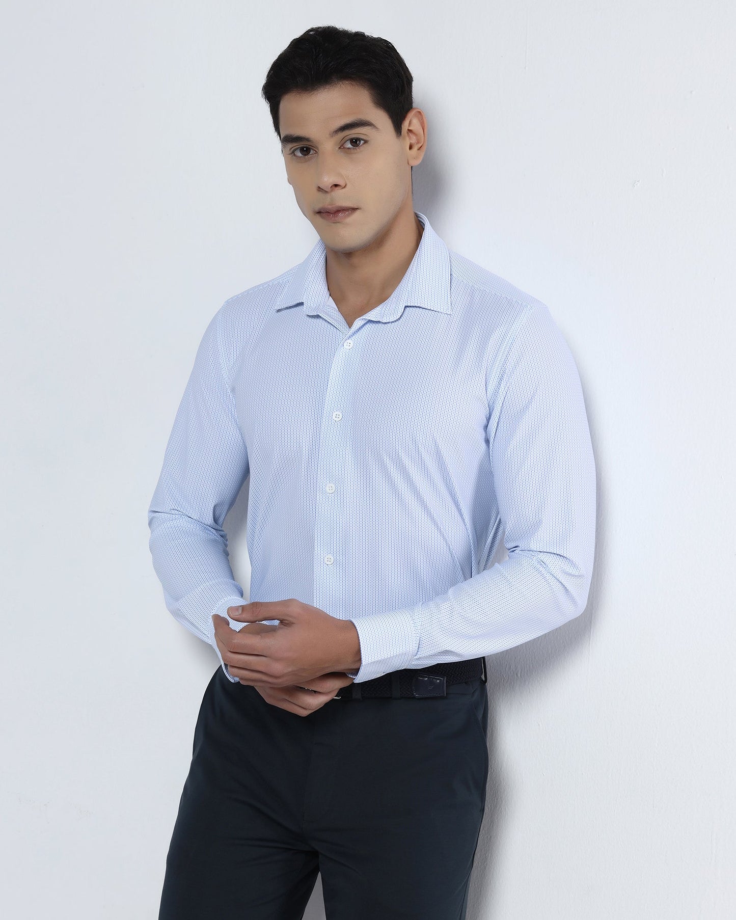 Blue TechPro Check Shirt - Velocity