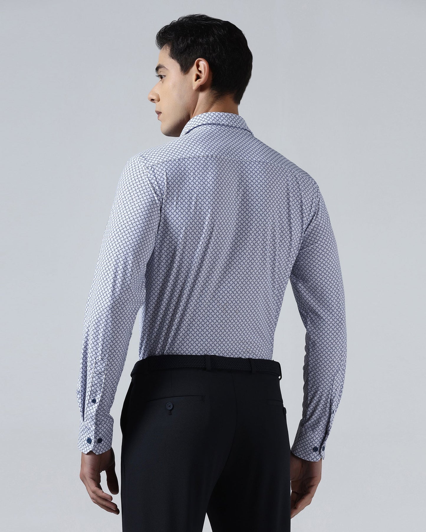 Blue TechPro Printed Shirt - Fossil