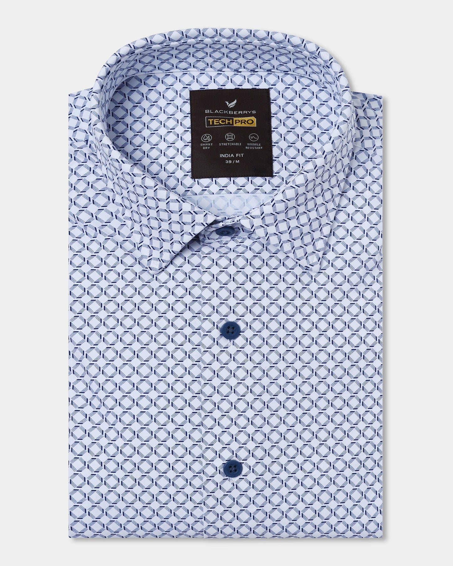 Blue TechPro Printed Shirt - Fossil