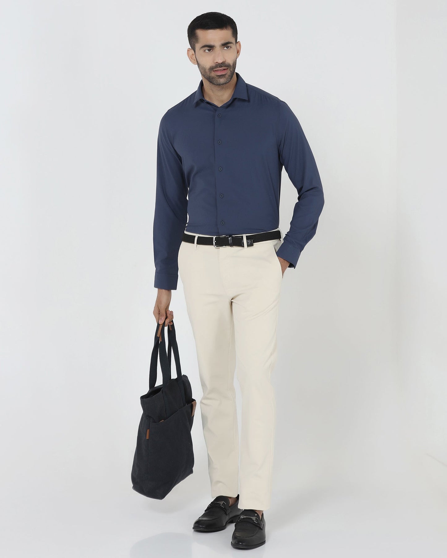 Blue TechPro Solid Shirt - Shephard