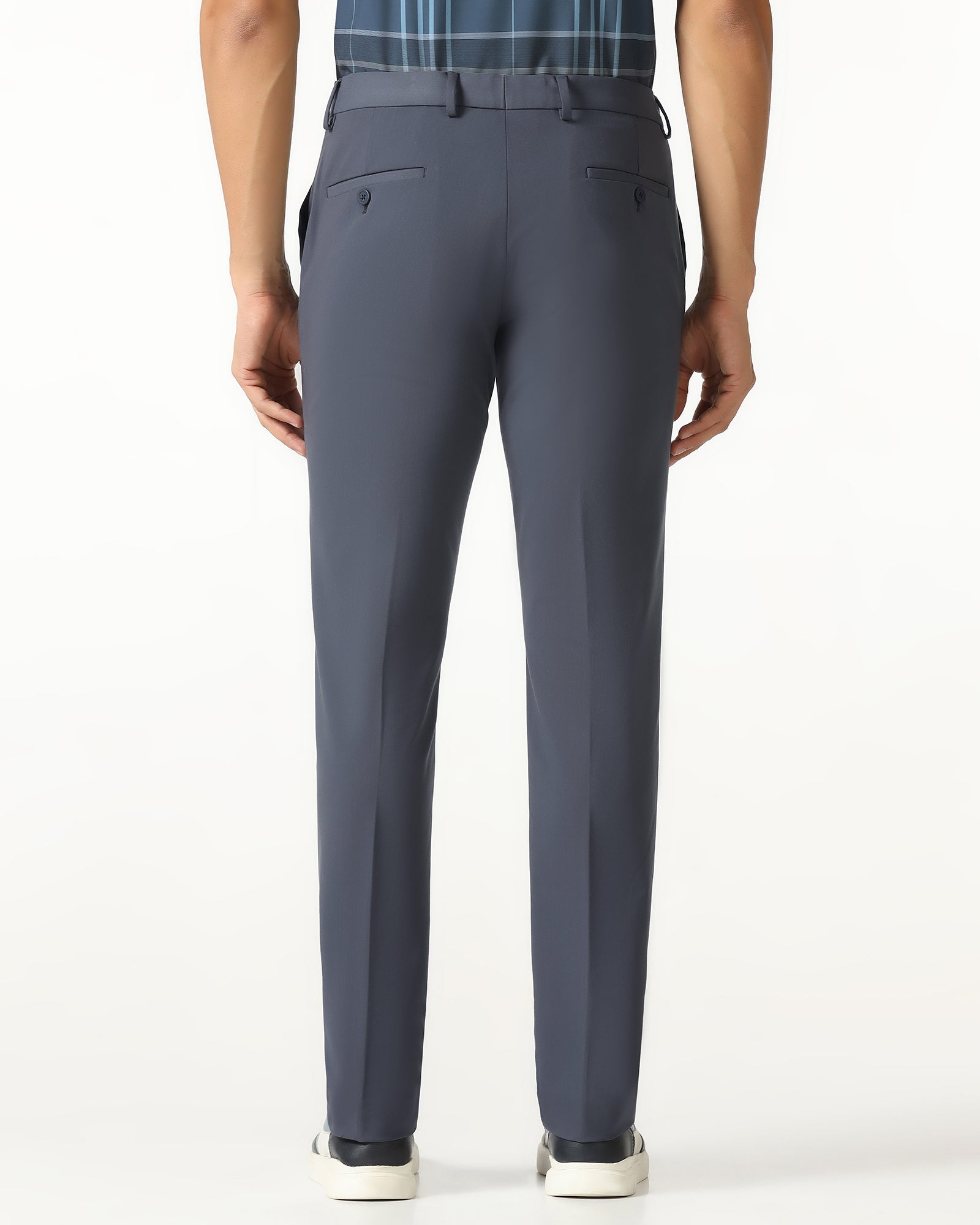 Blue Techpro Solid Trouser - Dean