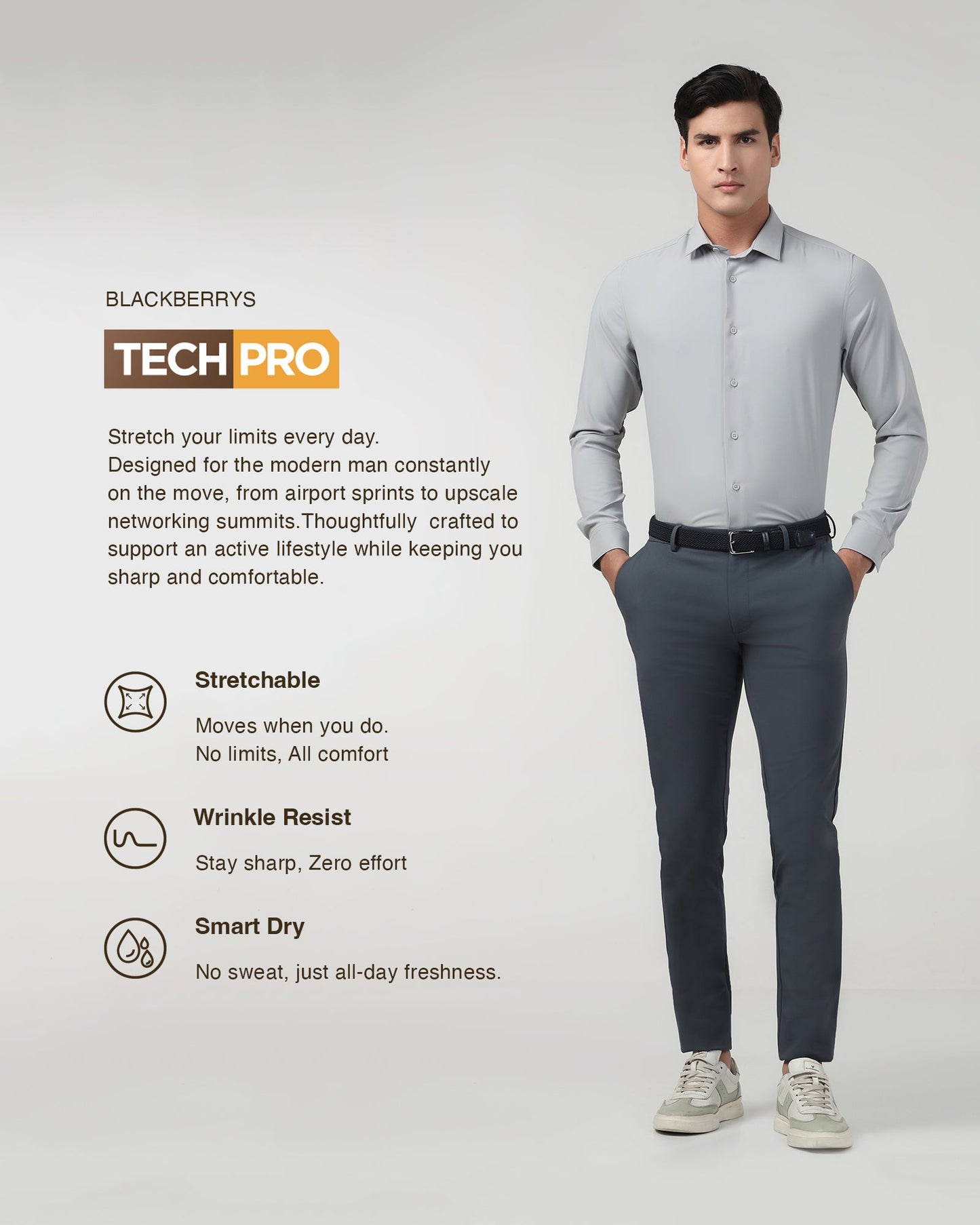 Blue TechPro Textured Khakis - Guss