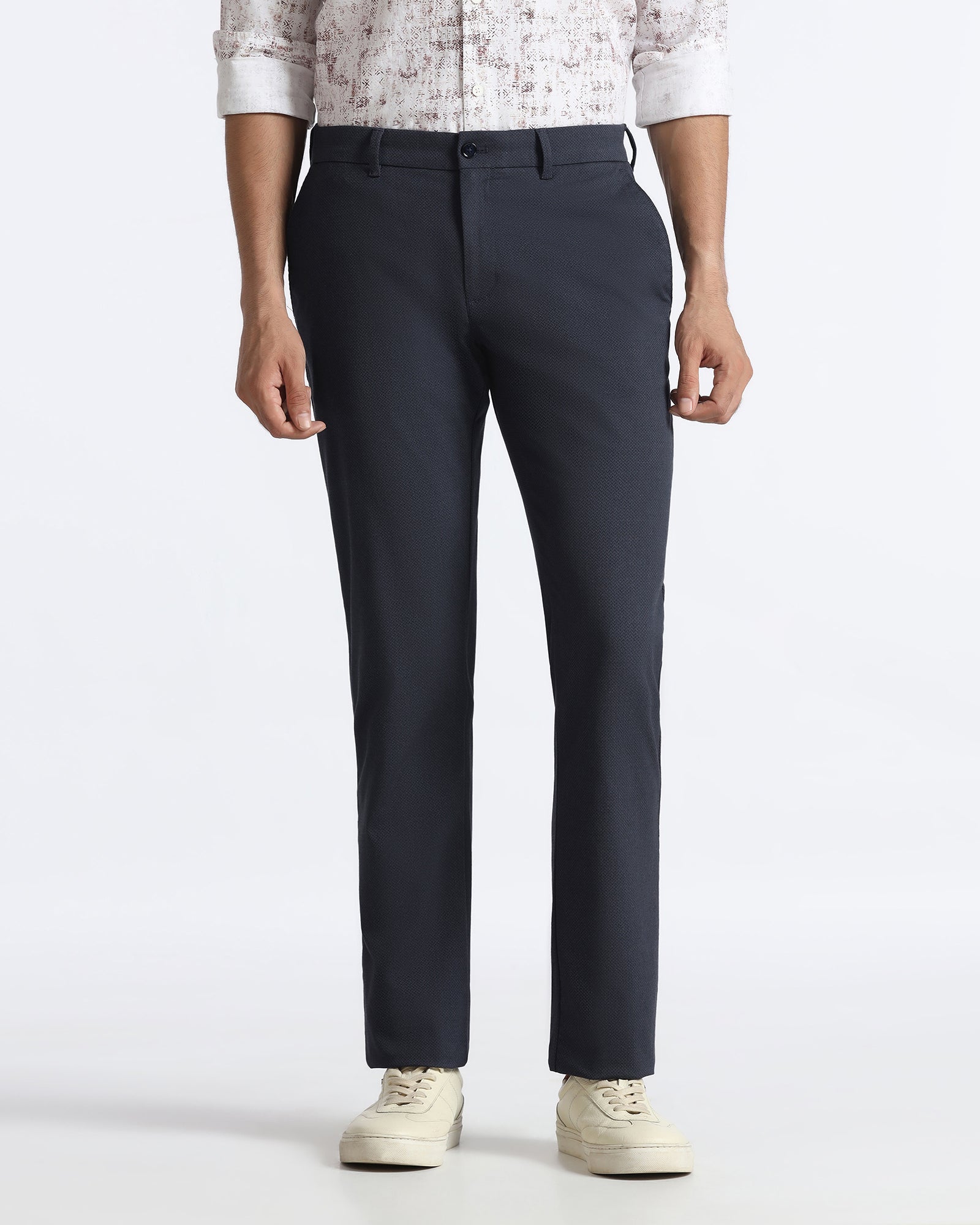 Blue Textured Khakis - Harry